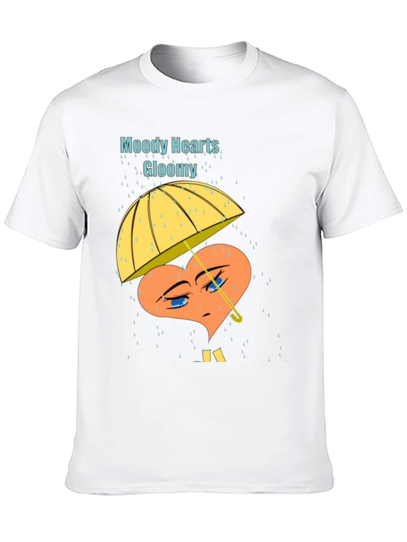 Moody Hearts Gloomy Graphic T-Shirt