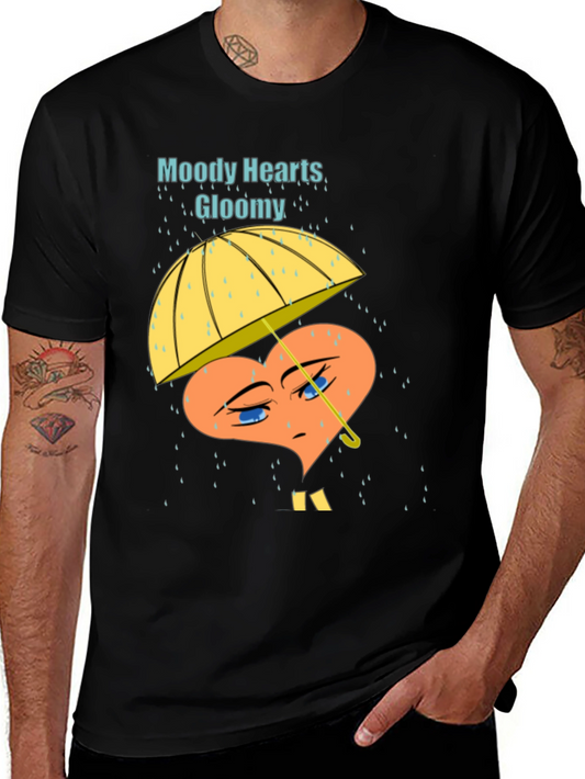 Moody Hearts Gloomy Graphic T-Shirt
