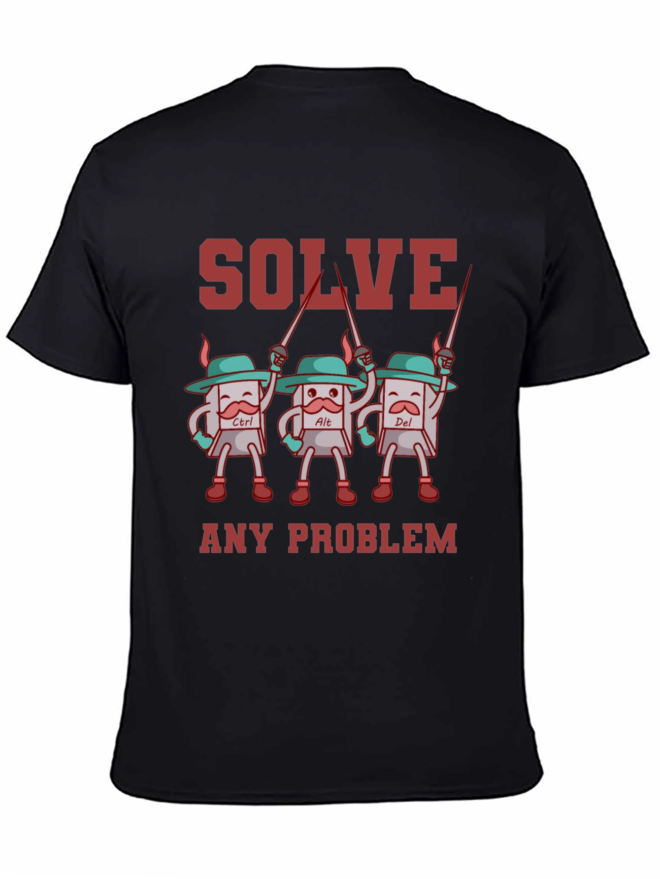 Solve Any Problem T-Shirt Funny Computer Geek Tee