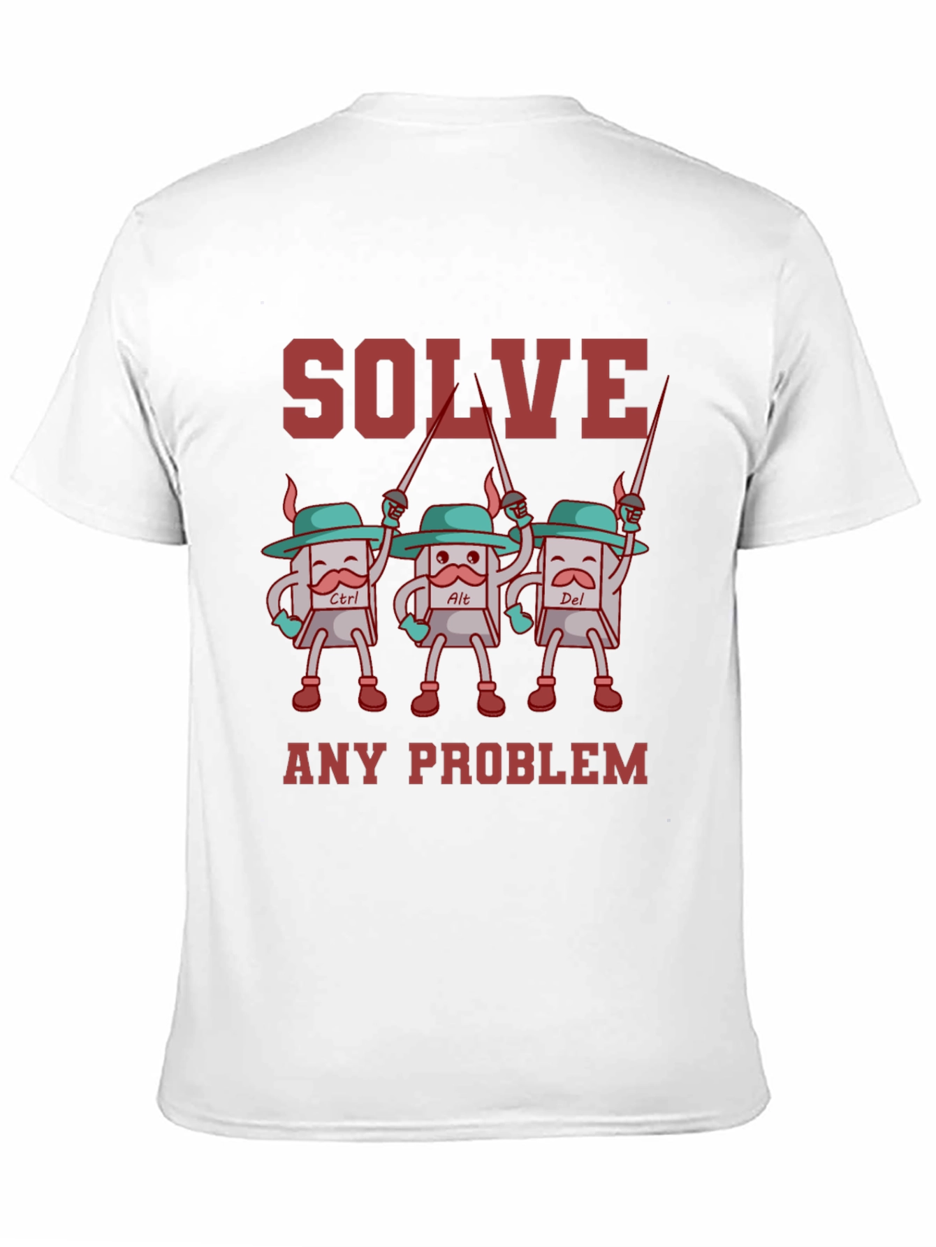 Solve Any Problem T-Shirt Funny Computer Geek Tee
