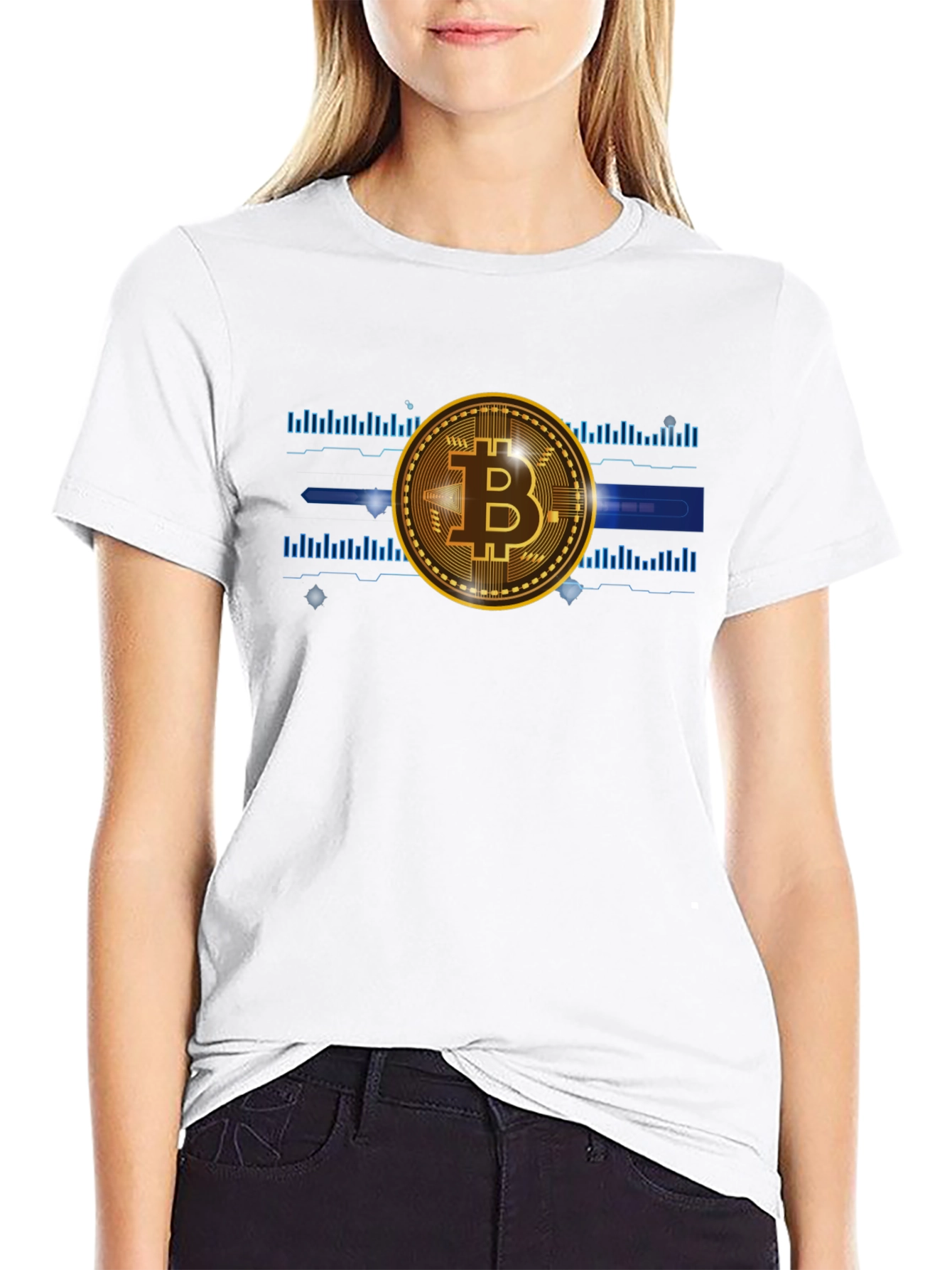 Bitcoin Crypto Tee - Black Graphic T-Shirt