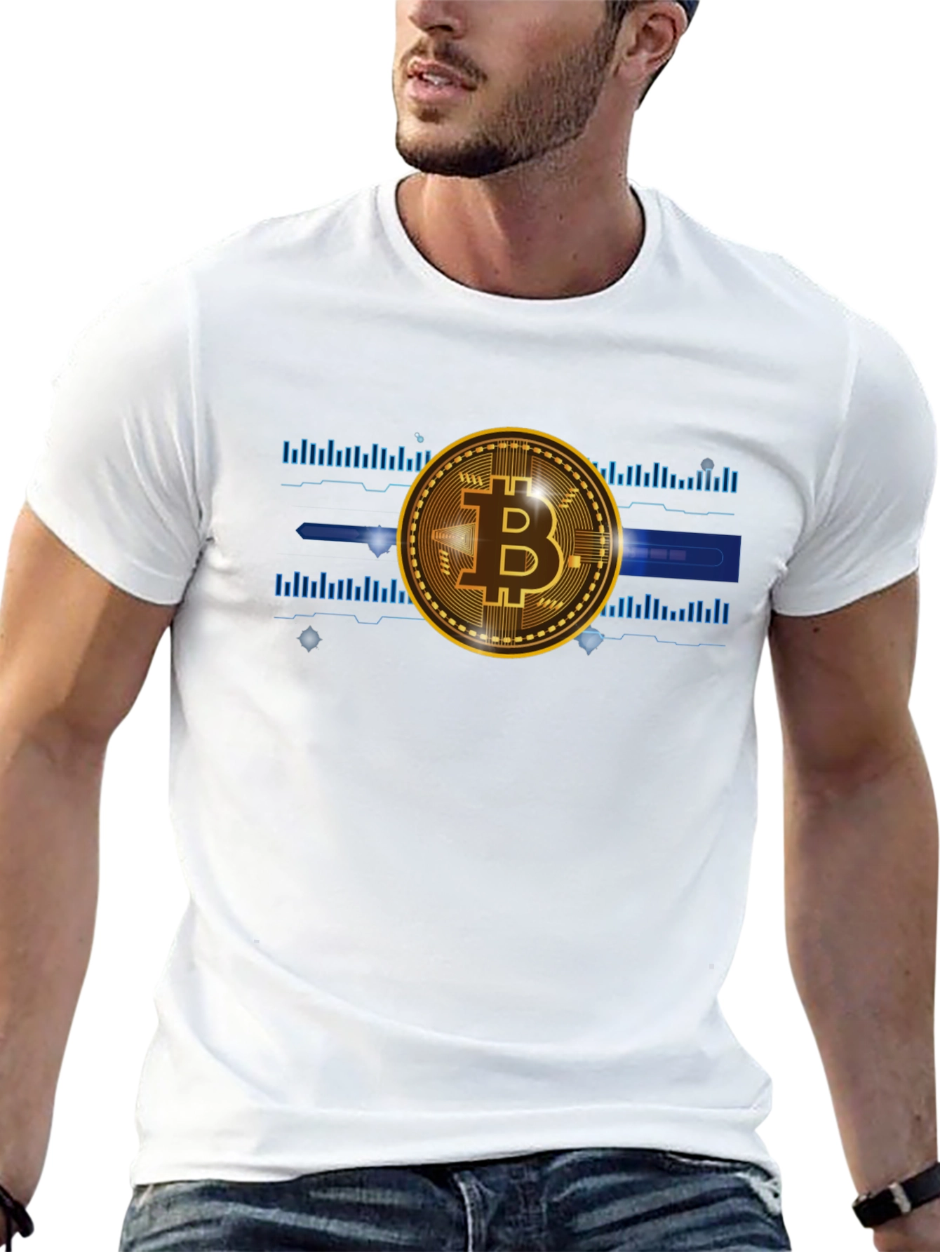 Bitcoin Crypto Tee - Black Graphic T-Shirt