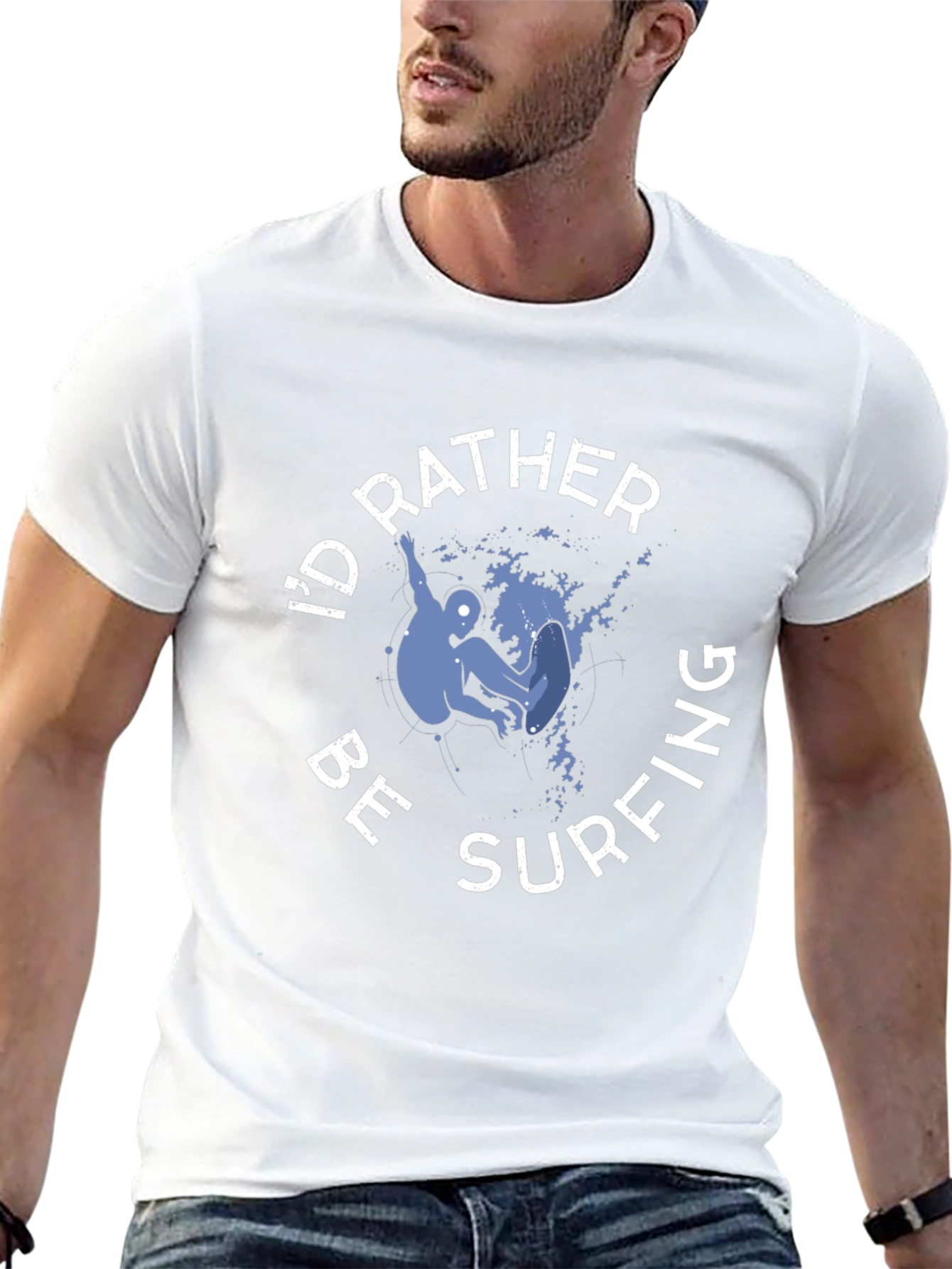Id Rather Be Surfing Graphic T-Shirt