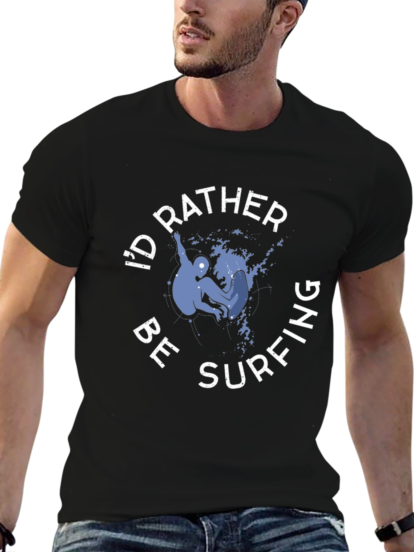 Id Rather Be Surfing Graphic T-Shirt
