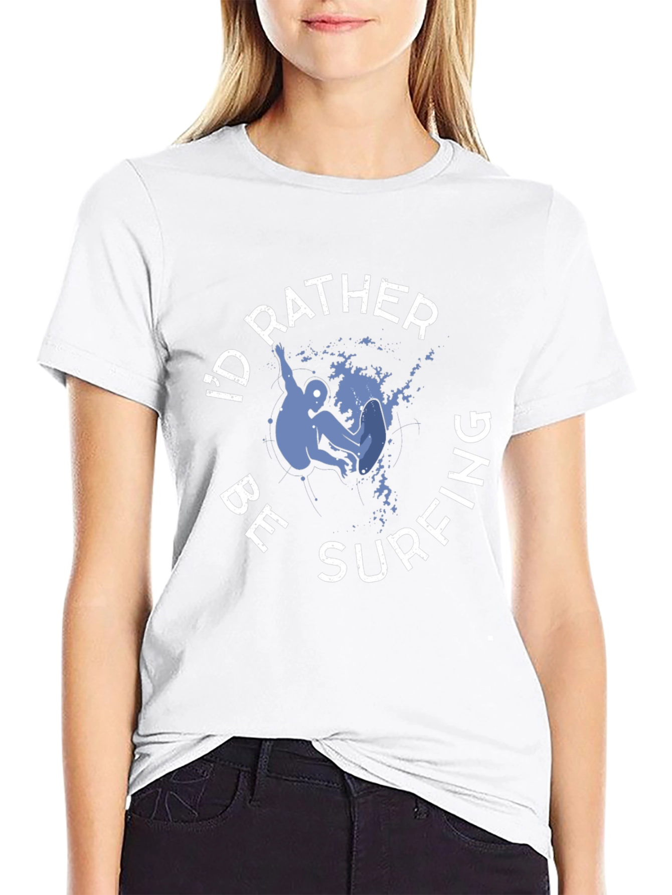 Id Rather Be Surfing Graphic T-Shirt