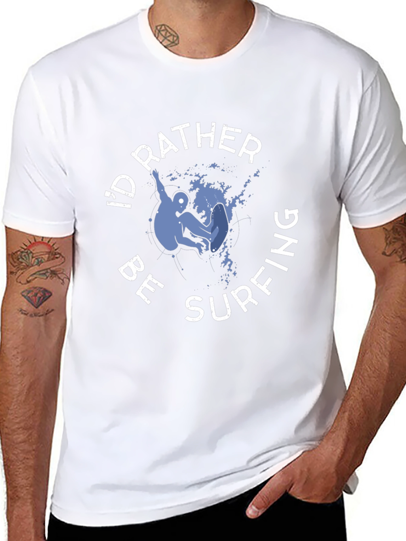 Id Rather Be Surfing Graphic T-Shirt