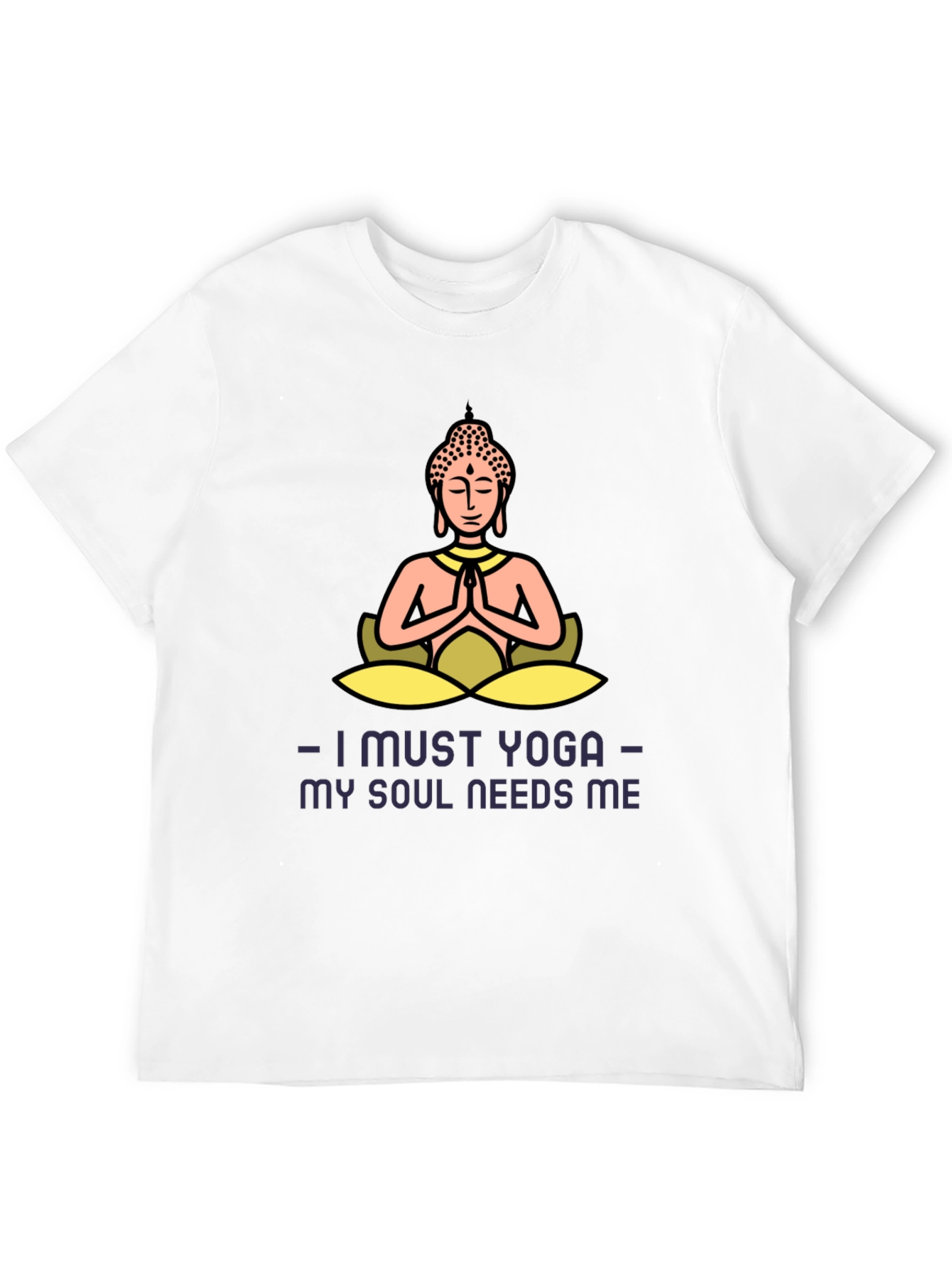Yoga Soul Needs Me Black T-Shirt