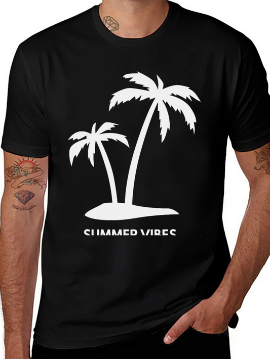Summer Vibes Palm Tree Graphic Tee