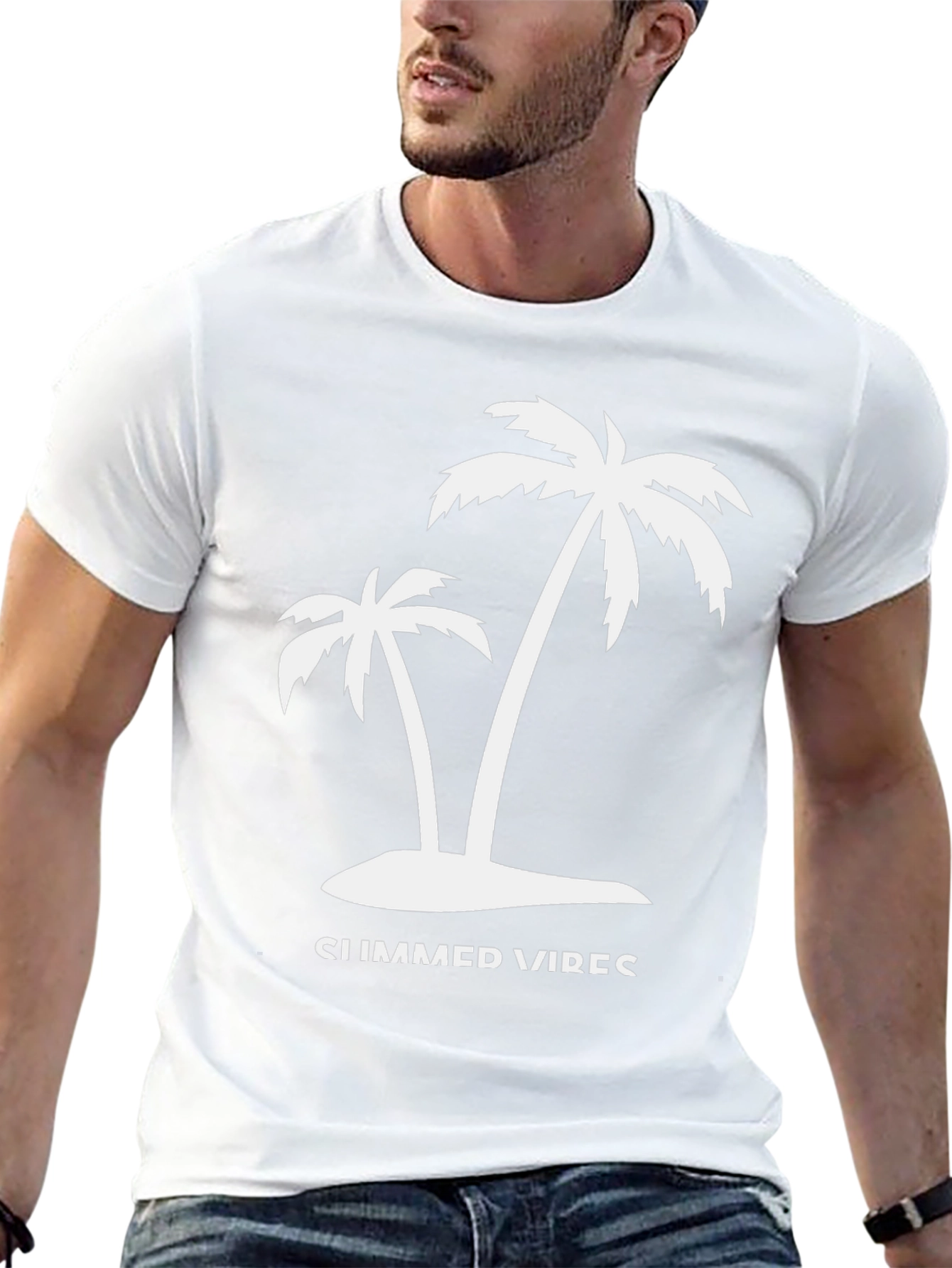Summer Vibes Palm Tree Graphic Tee
