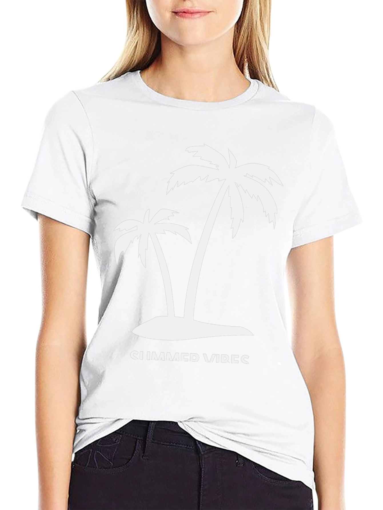 Summer Vibes Palm Tree Graphic Tee