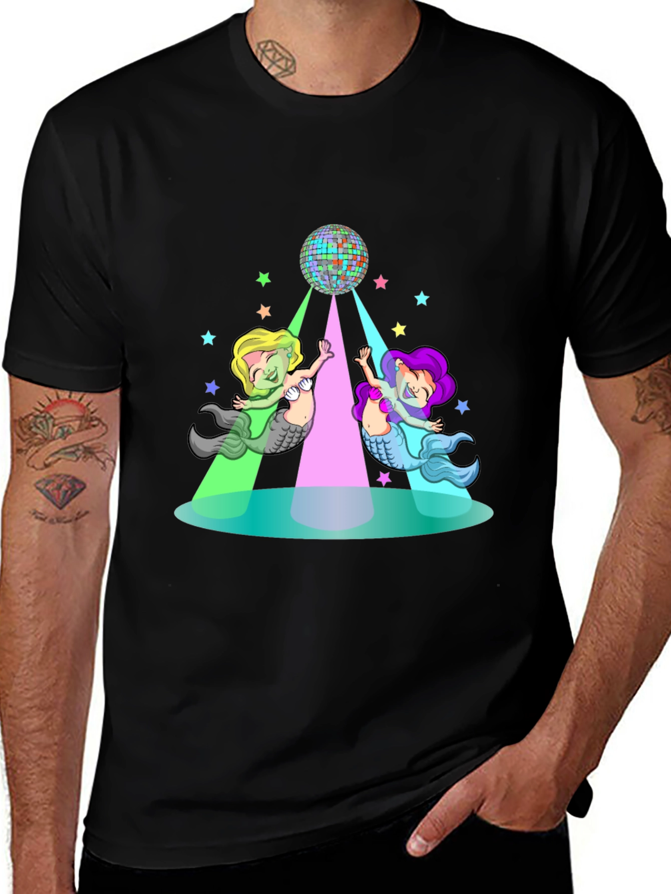 Mermaid Disco T-Shirt - Fun Party Top
