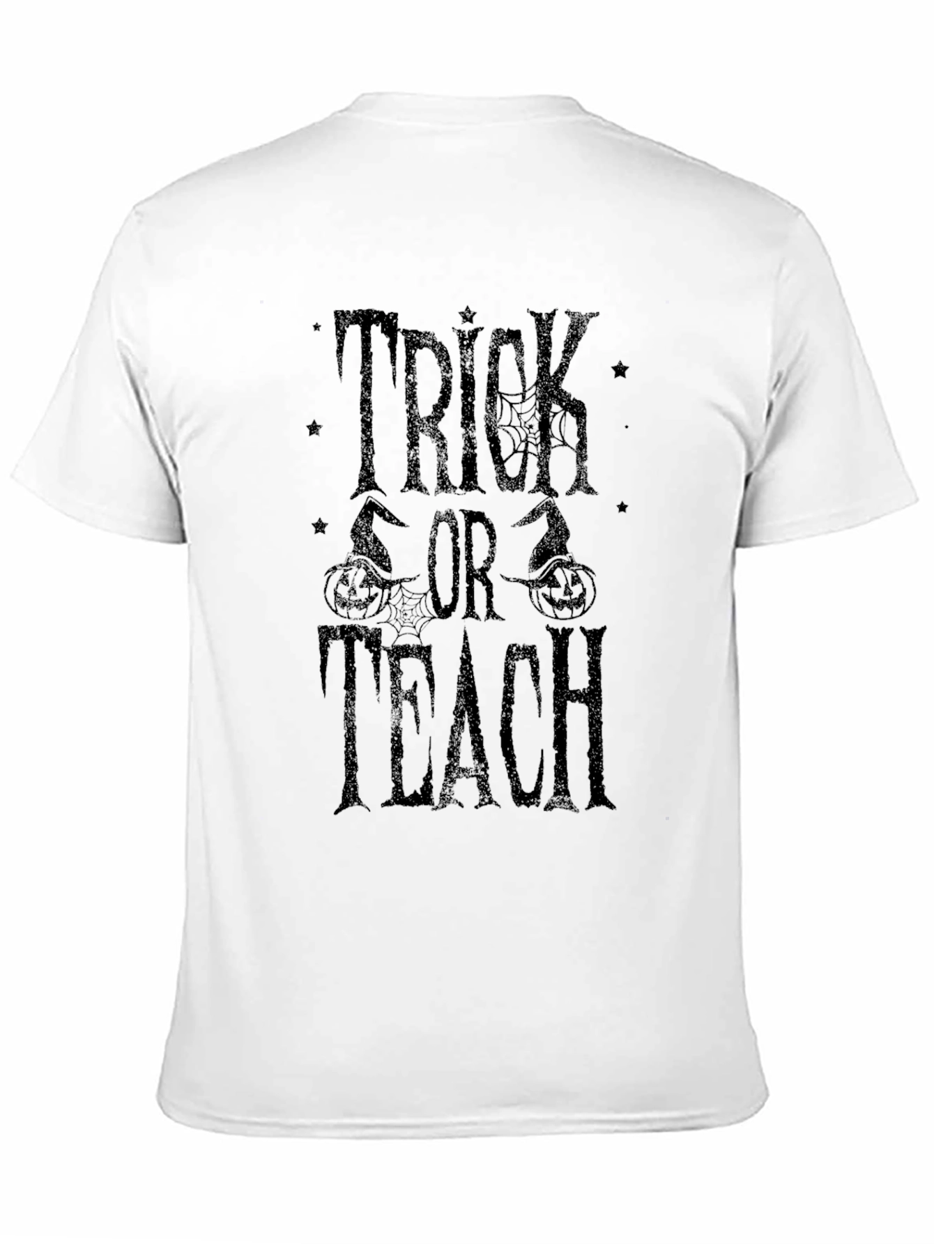 Trick or Teach Halloween T-Shirt - Black