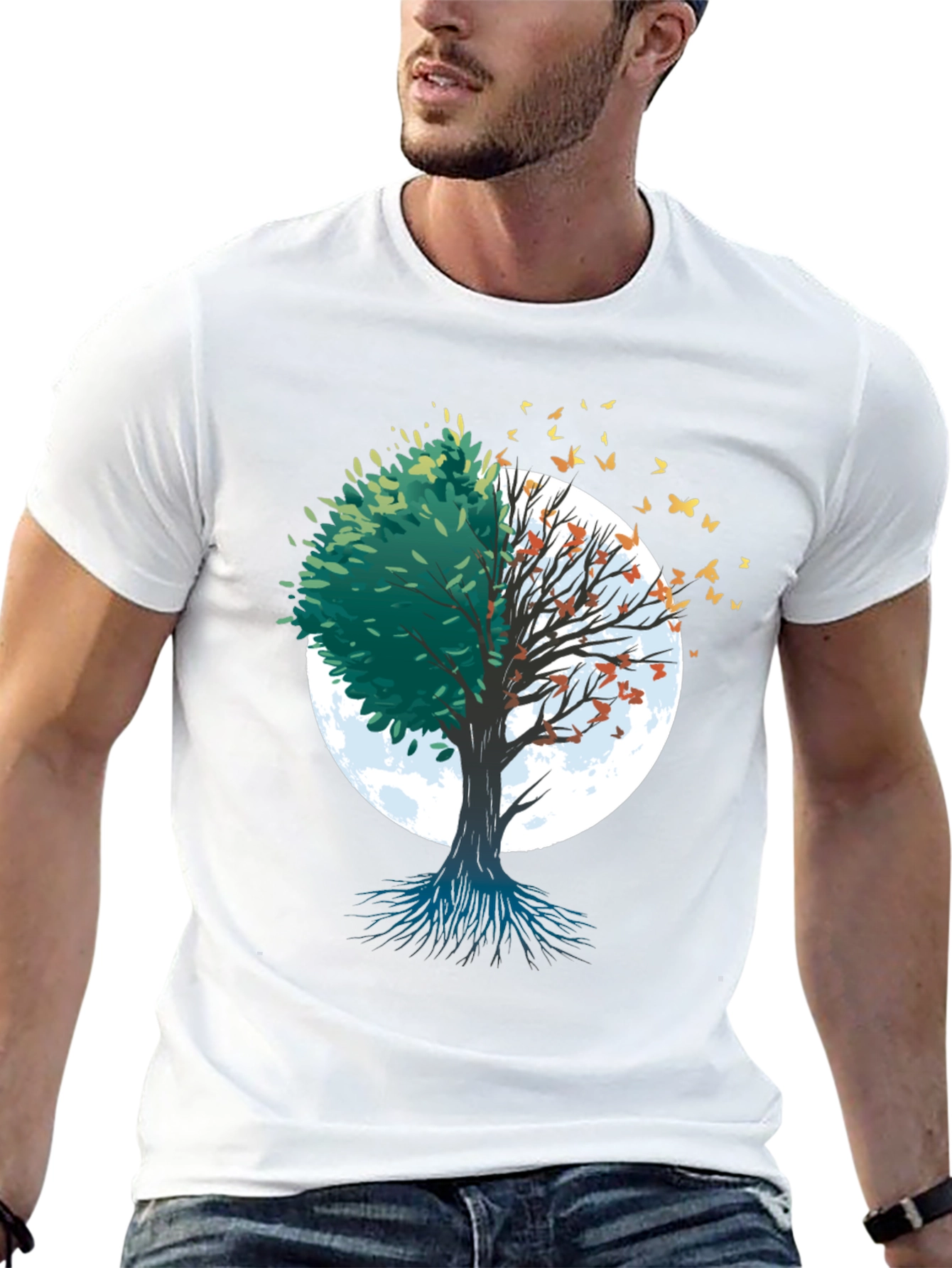 Nature Tree Graphic Tee - Seasons Change Shirt