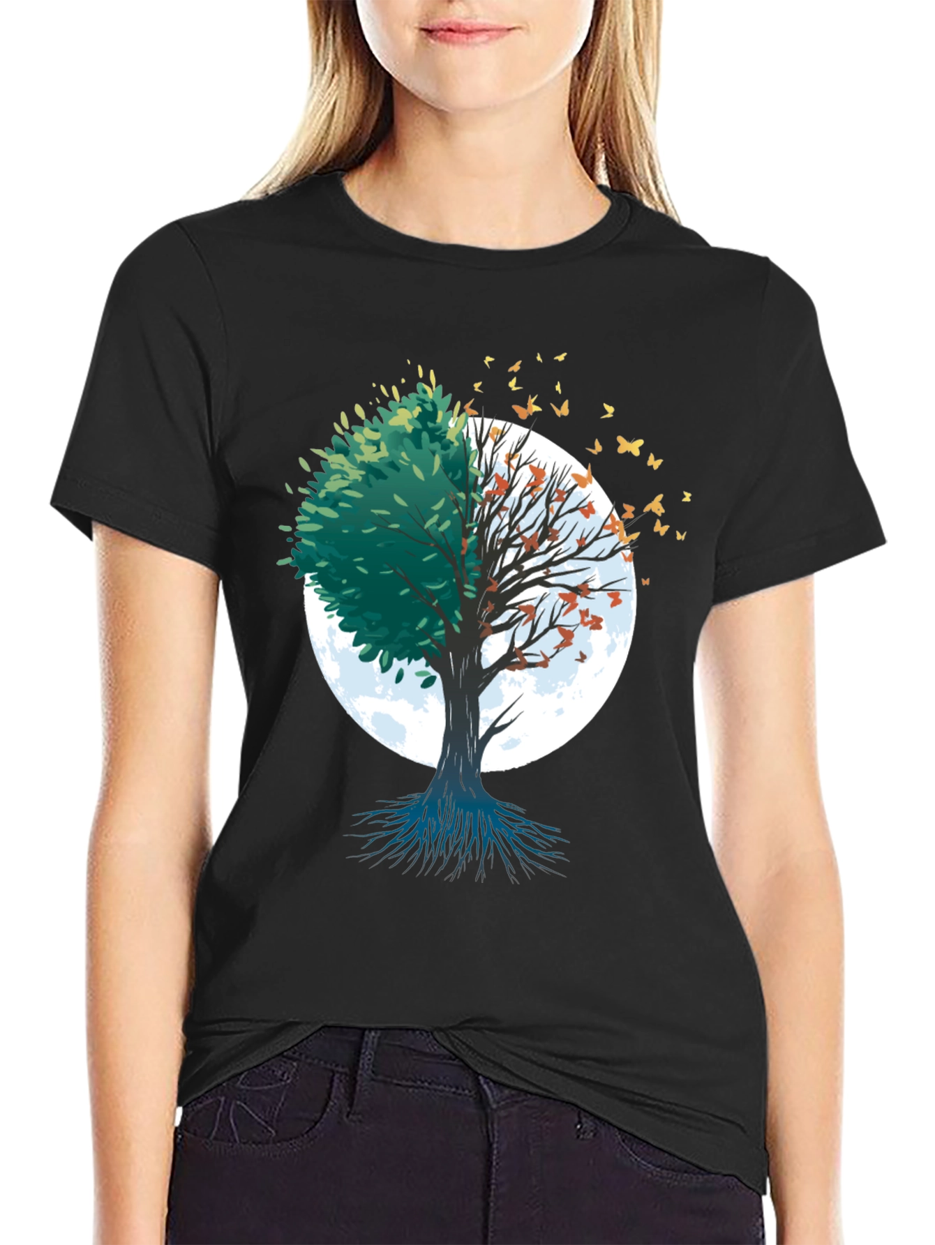 Nature Tree Graphic Tee - Seasons Change Shirt