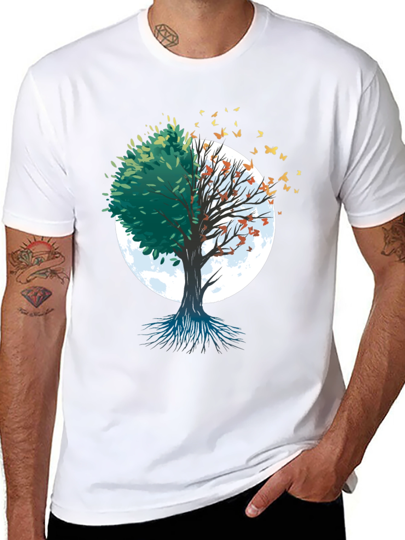 Nature Tree Graphic Tee - Seasons Change Shirt
