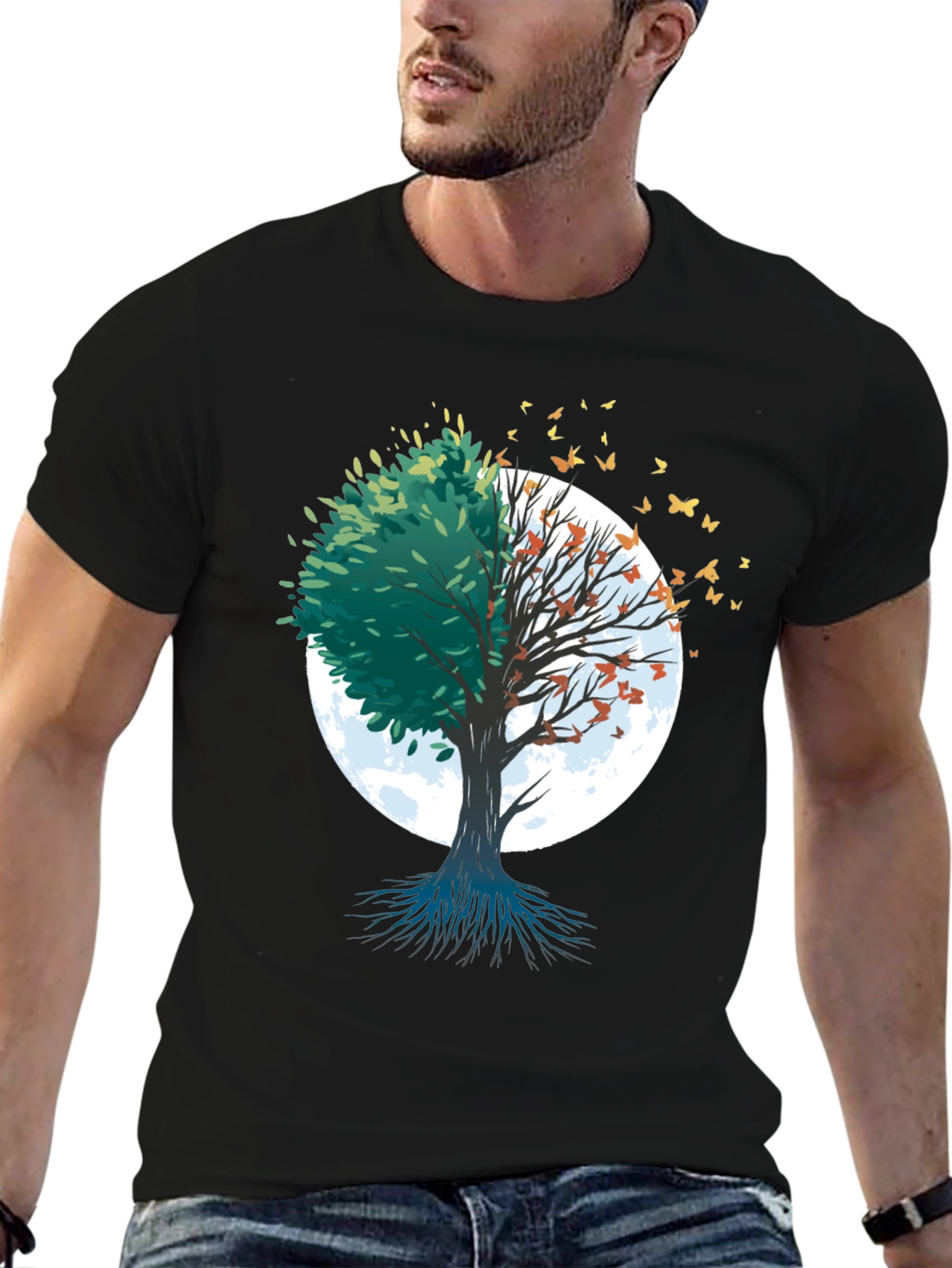 Nature Tree Graphic Tee - Seasons Change Shirt