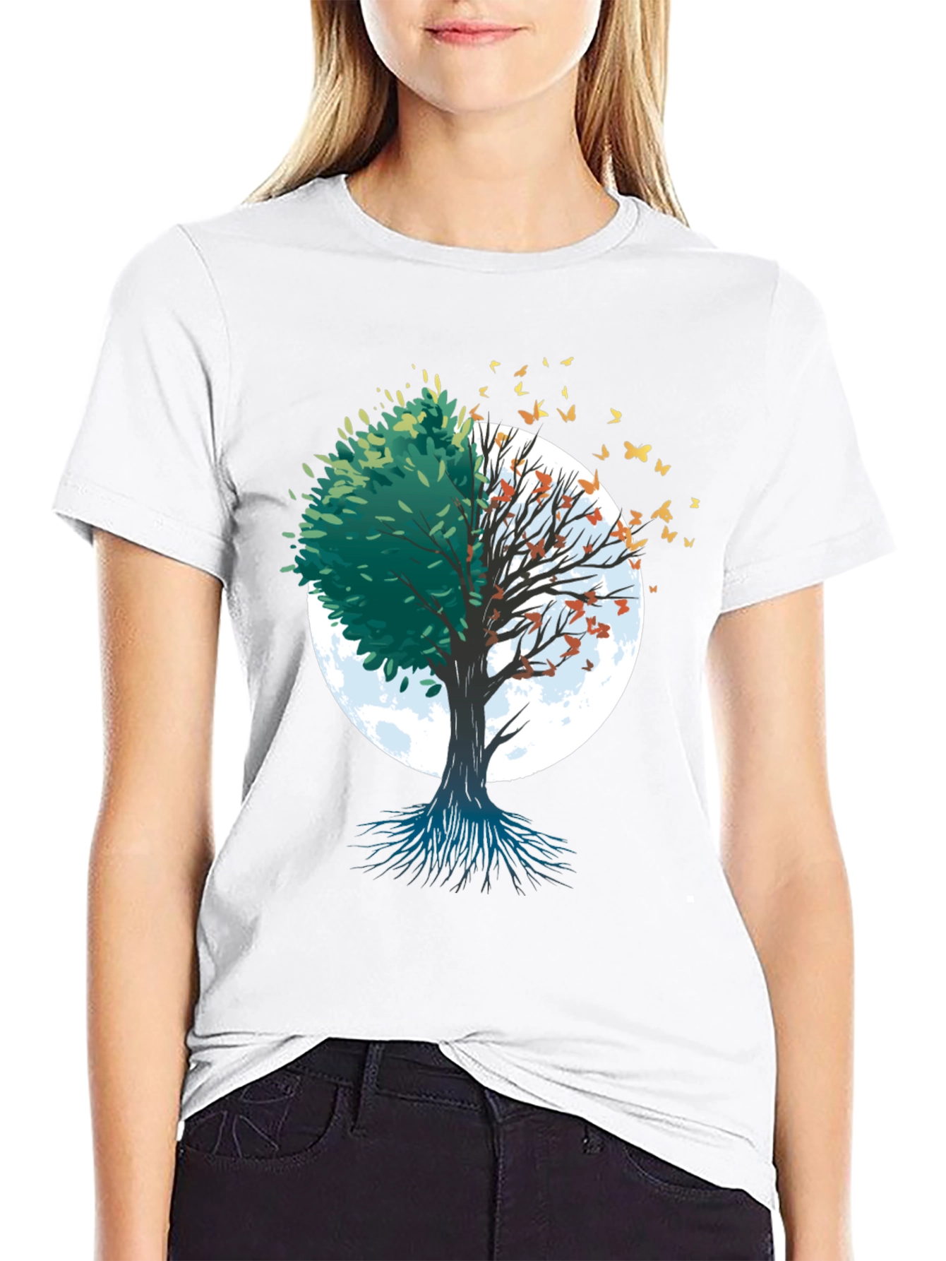 Nature Tree Graphic Tee - Seasons Change Shirt