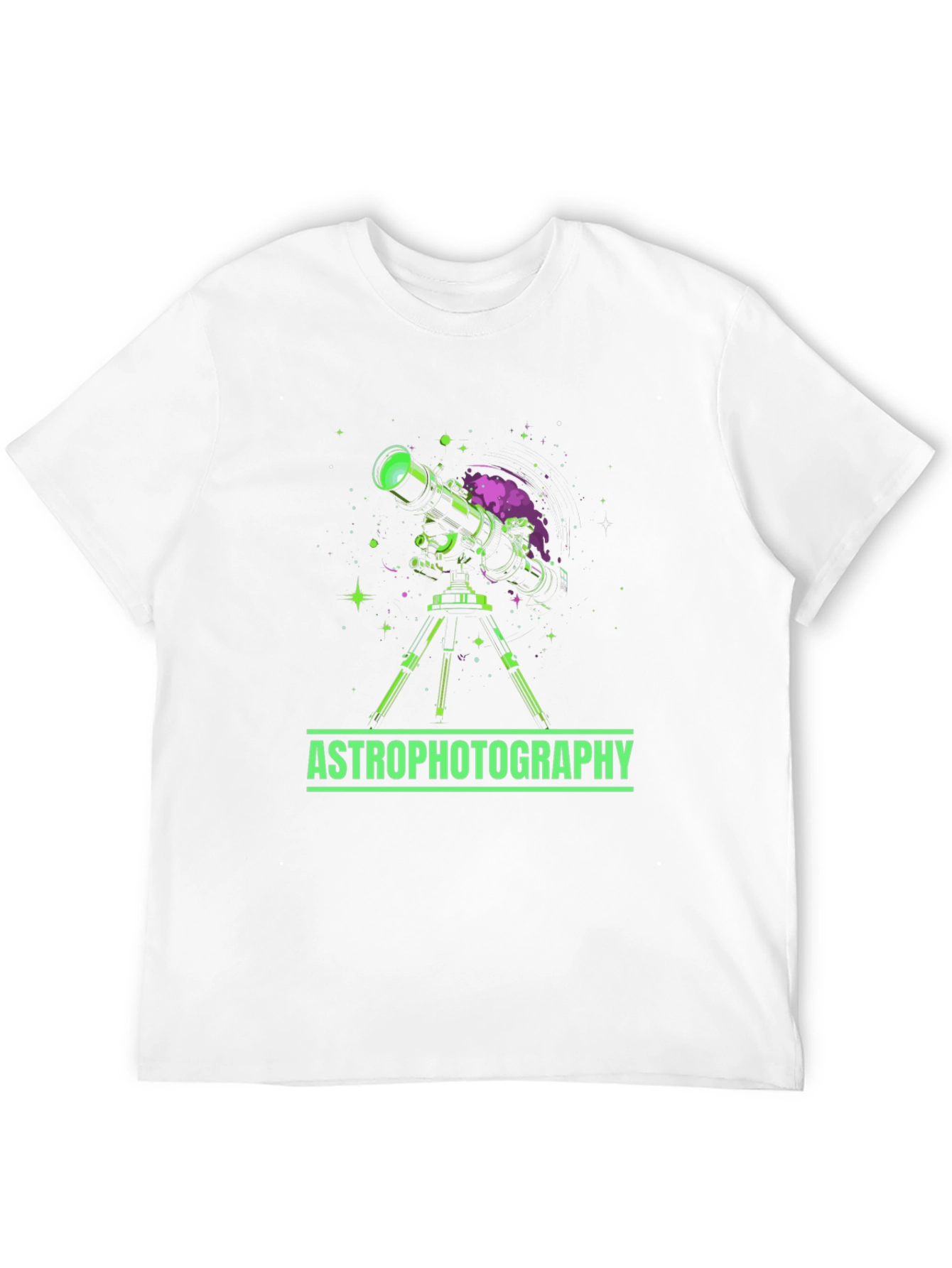 Astrophotography Graphic Tee - Space Telescope Design
