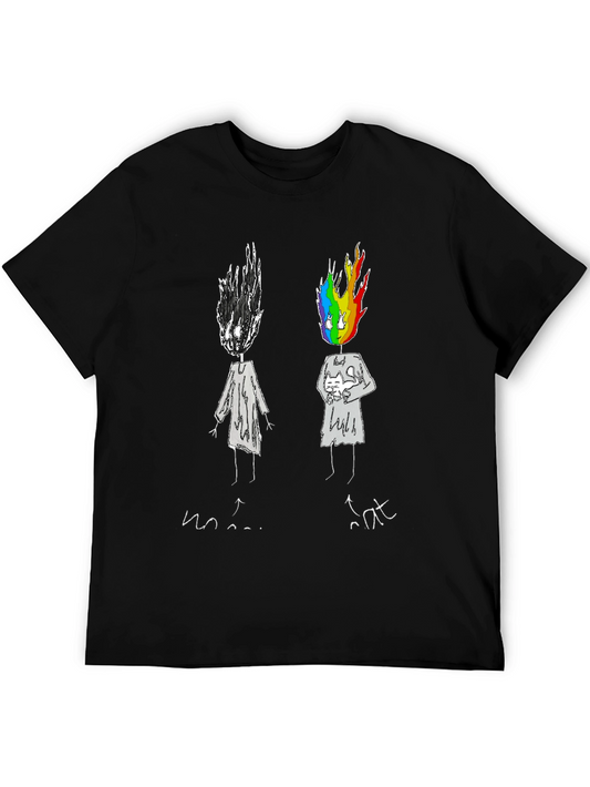 Emotional Rainbow Head Graphic Tee