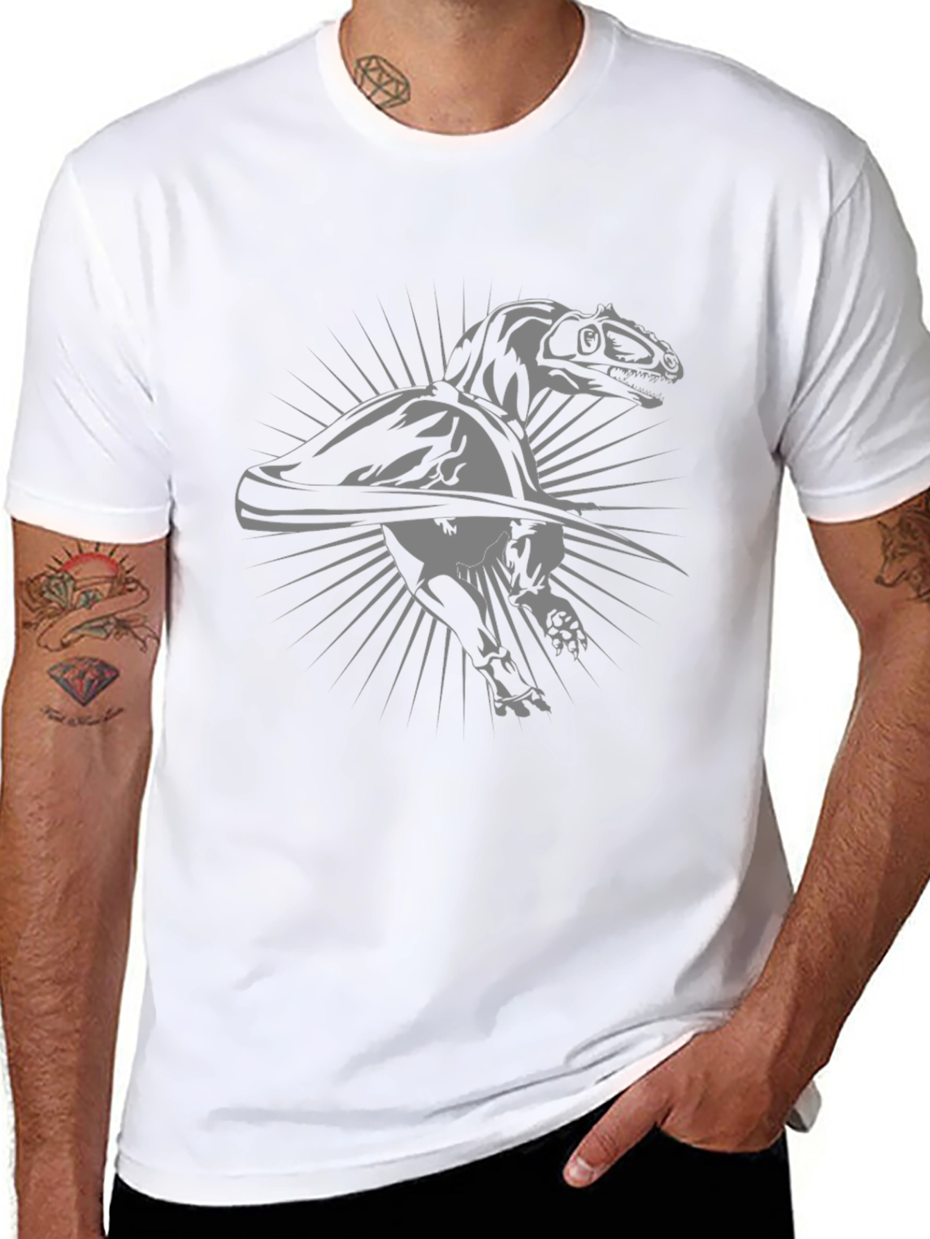 Dinosaur Graphic T-Shirt - Black Dino Tee