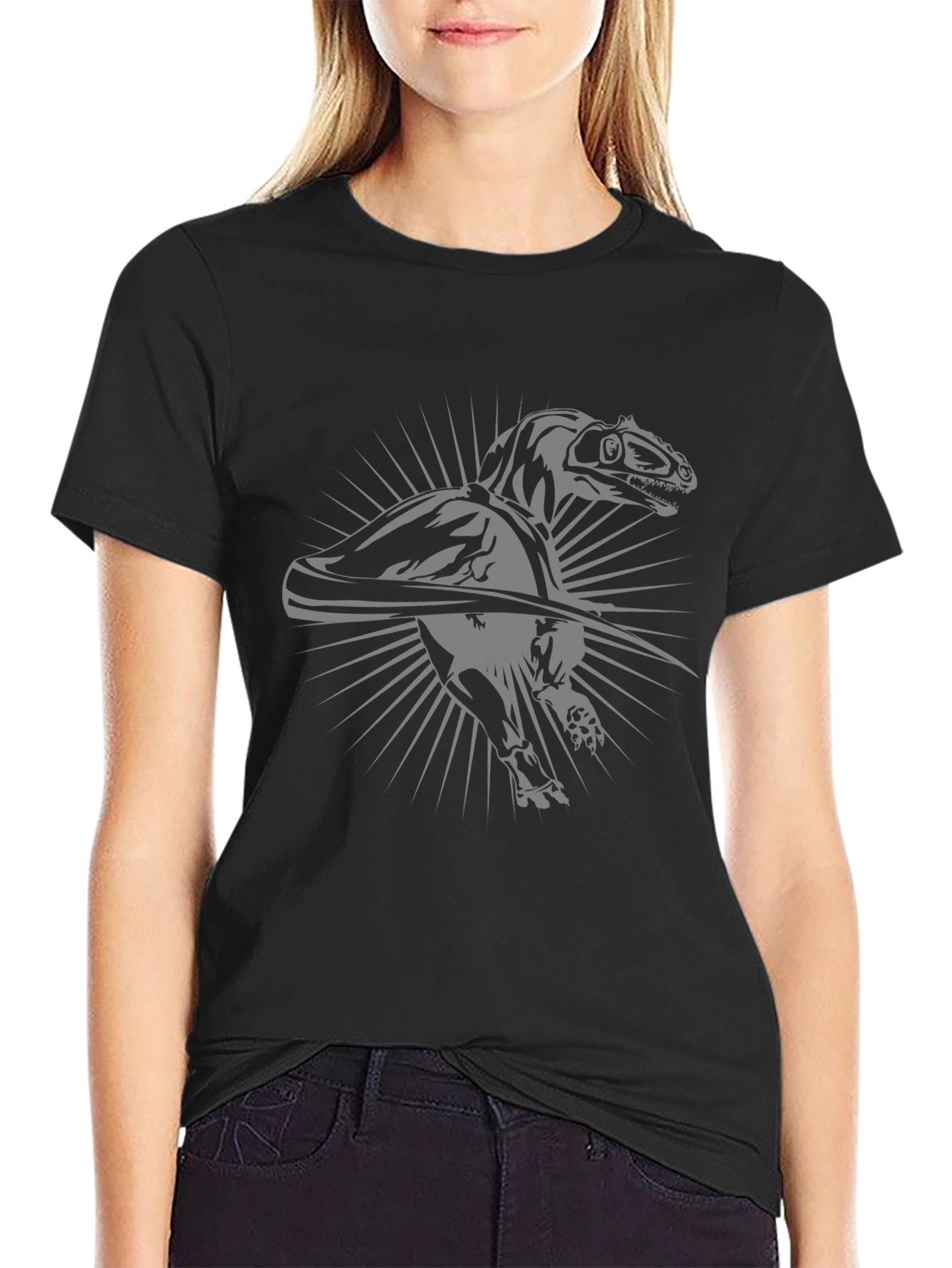 Dinosaur Graphic T-Shirt - Black Dino Tee
