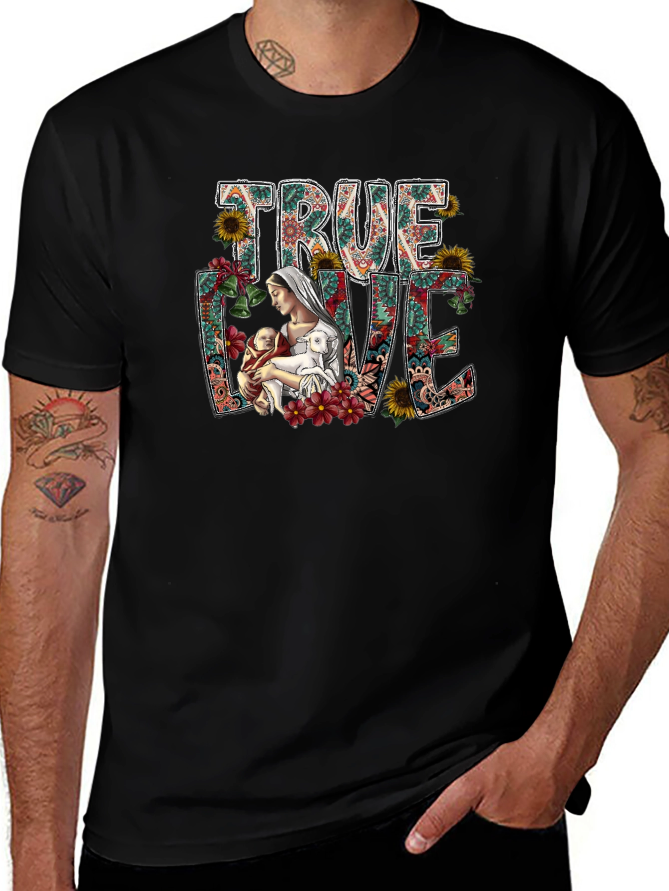 True Love Floral Graphic Tee