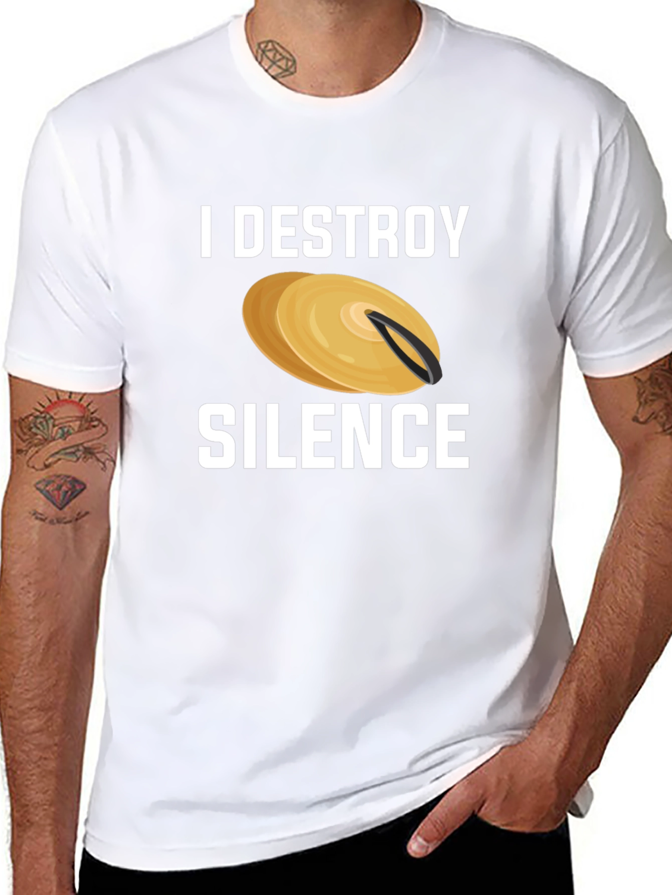 I Destroy Silence Cymbal T-Shirt