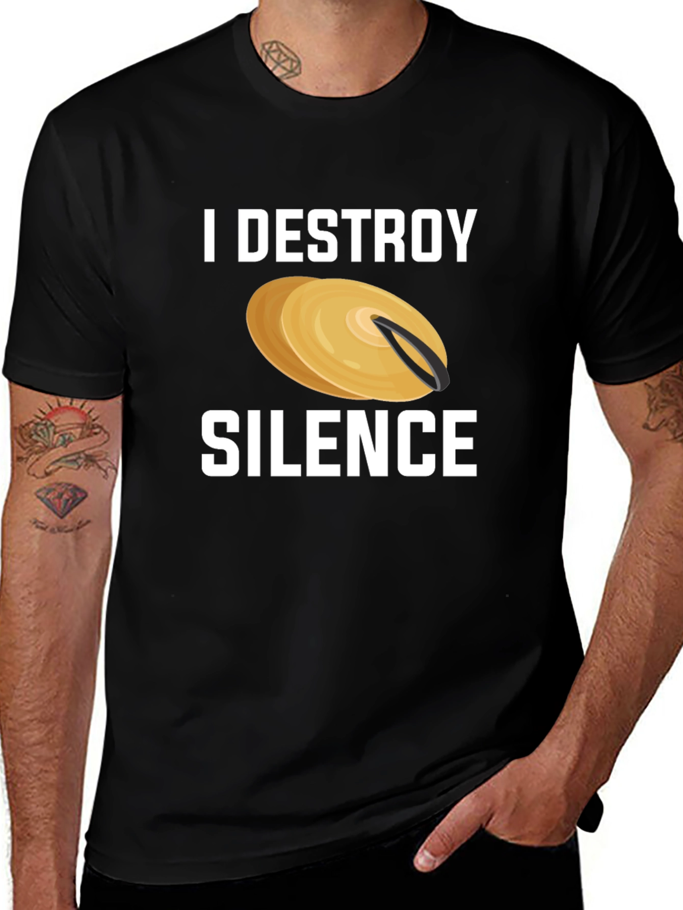 I Destroy Silence Cymbal T-Shirt