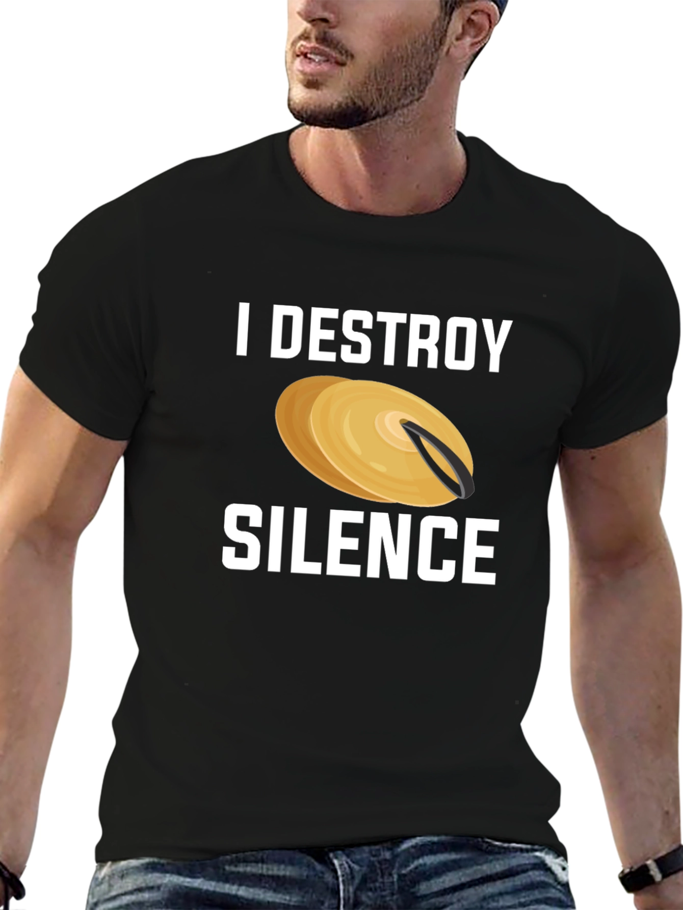 I Destroy Silence Cymbal T-Shirt