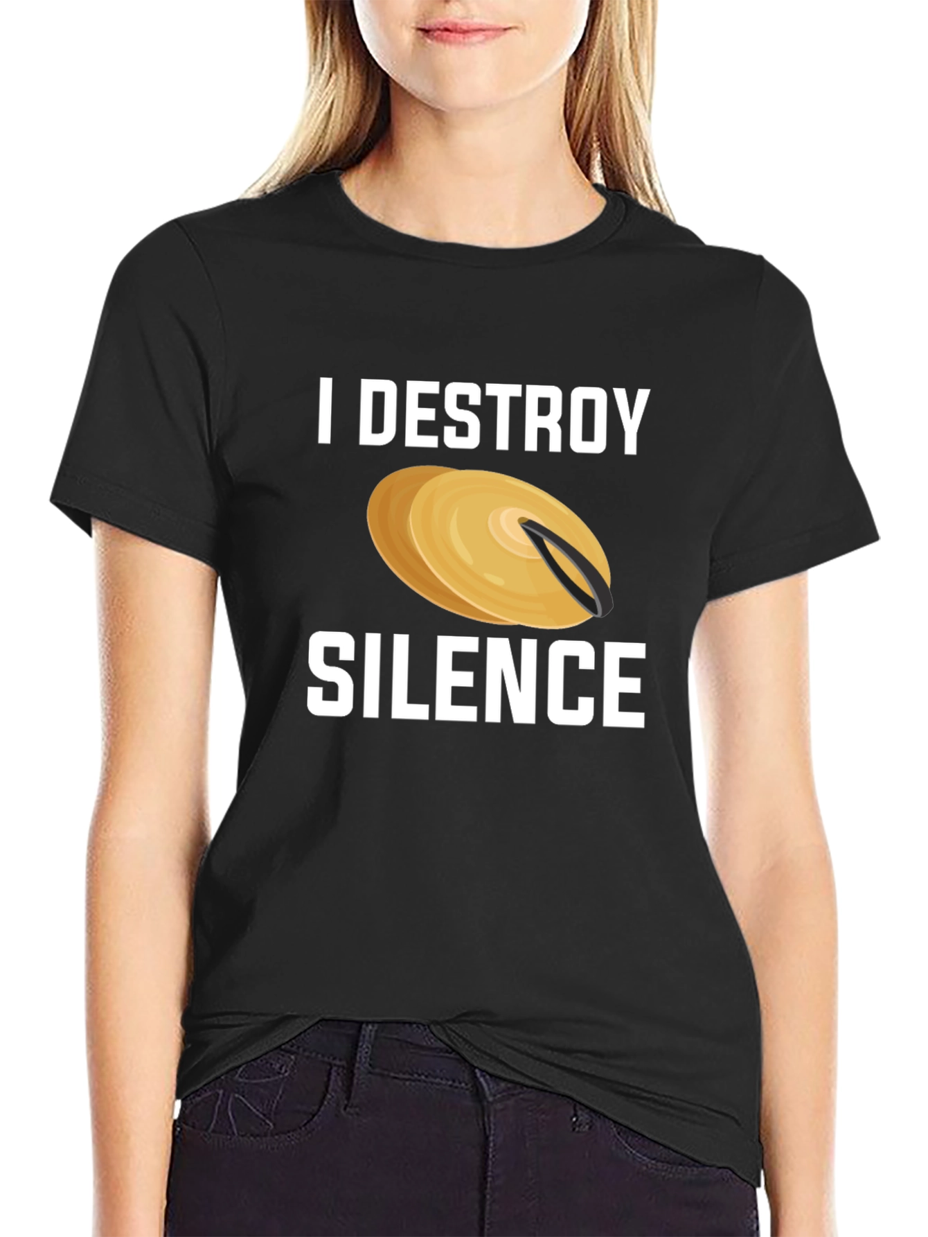I Destroy Silence Cymbal T-Shirt