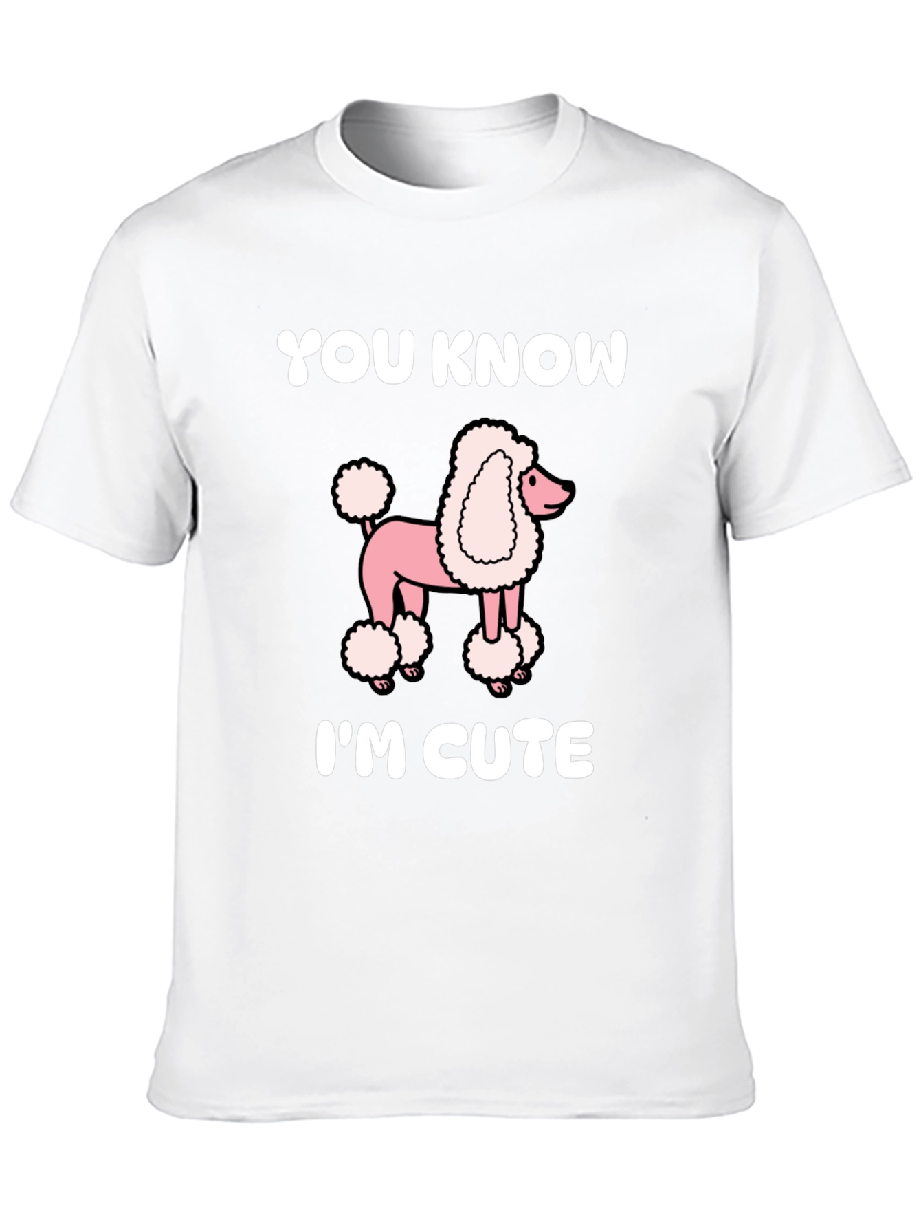 Cute Poodle Graphic Tee - Unisex