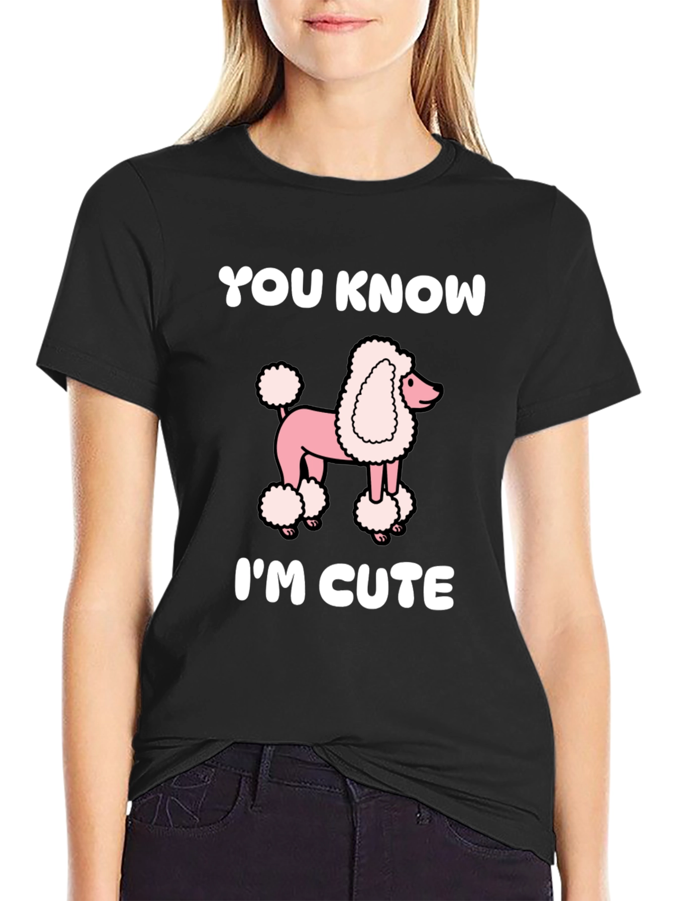 Cute Poodle Graphic Tee - Unisex