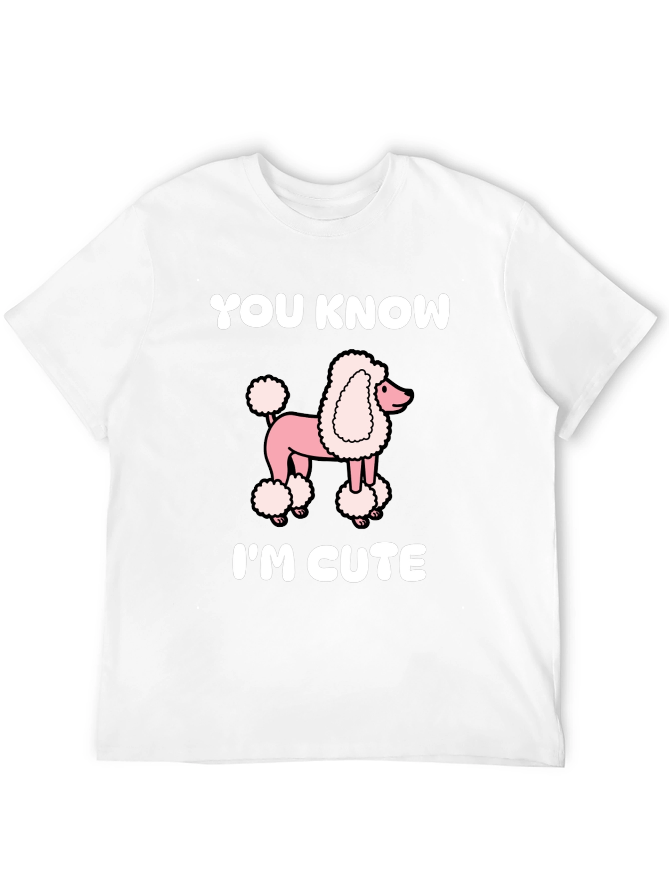 Cute Poodle Graphic Tee - Unisex