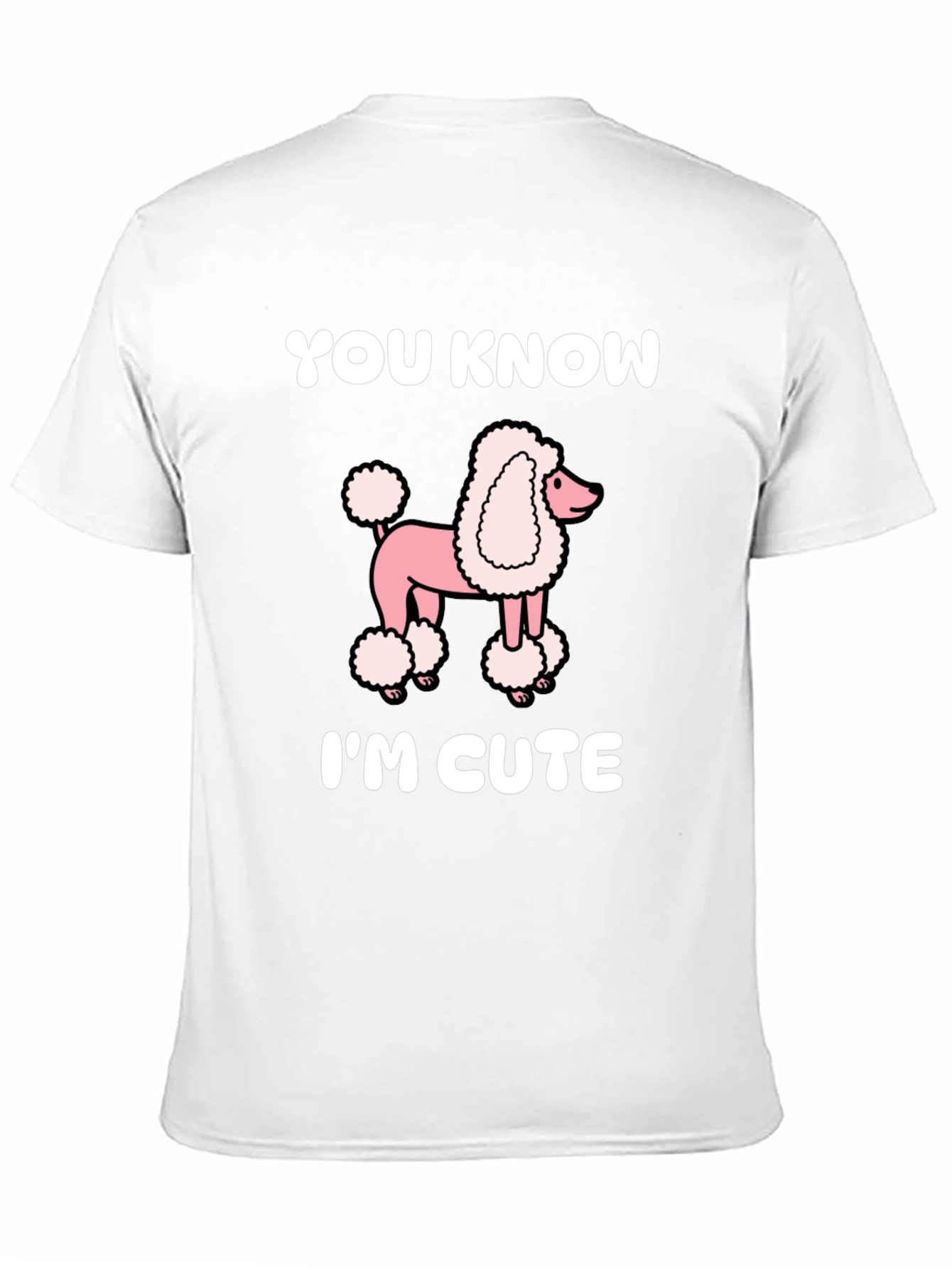 Cute Poodle Graphic Tee - Unisex