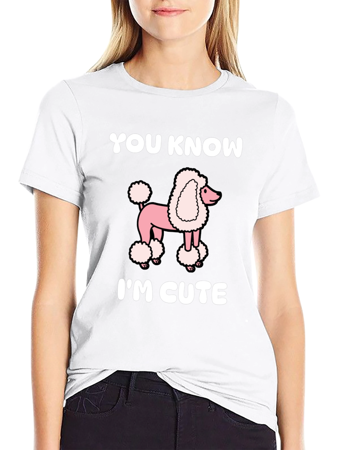 Cute Poodle Graphic Tee - Unisex