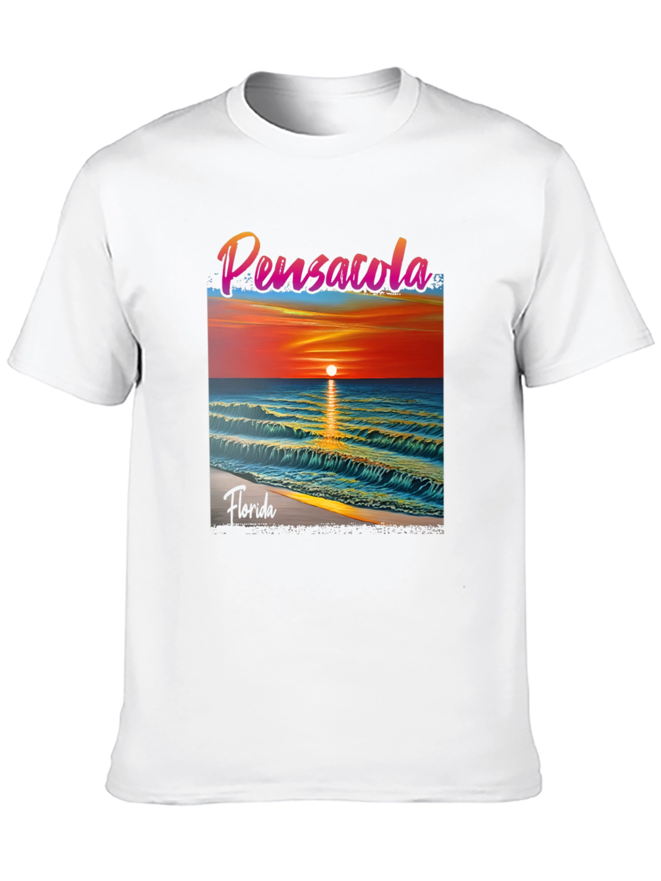 Pensacola Florida Sunset Graphic T-Shirt