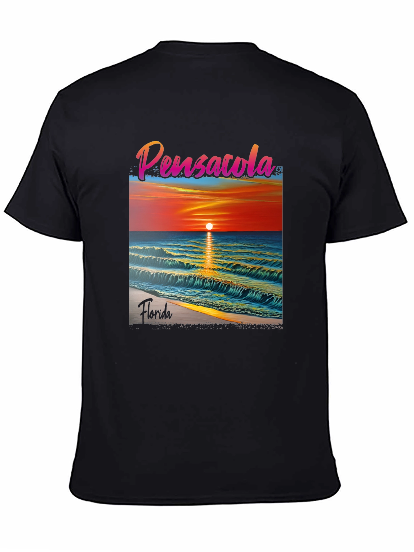 Pensacola Florida Sunset Graphic T-Shirt
