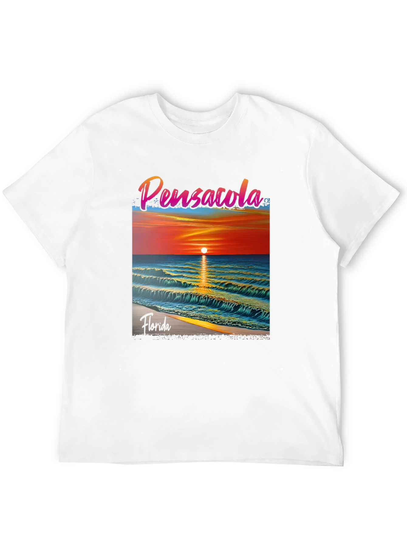 Pensacola Florida Sunset Graphic T-Shirt