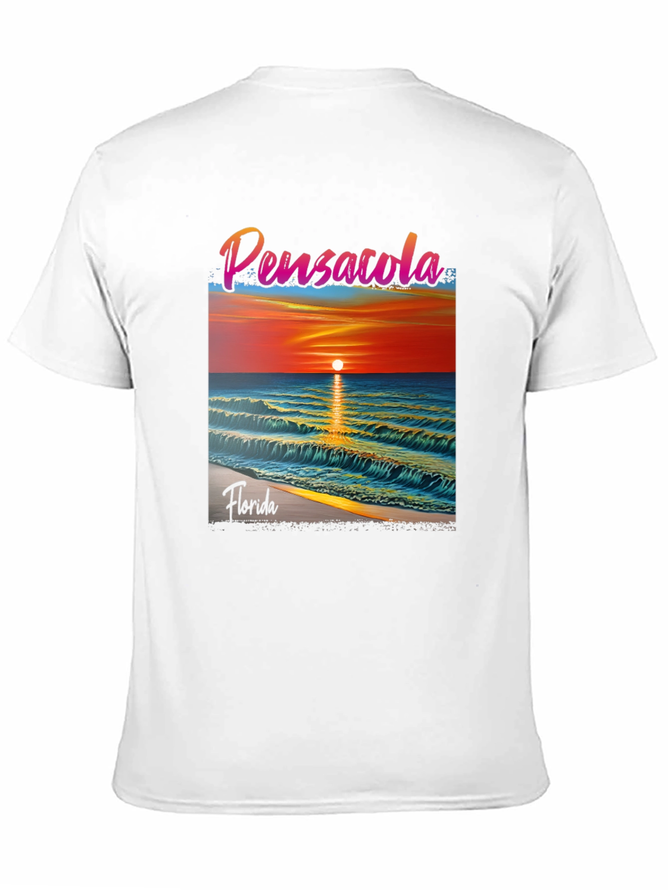 Pensacola Florida Sunset Graphic T-Shirt