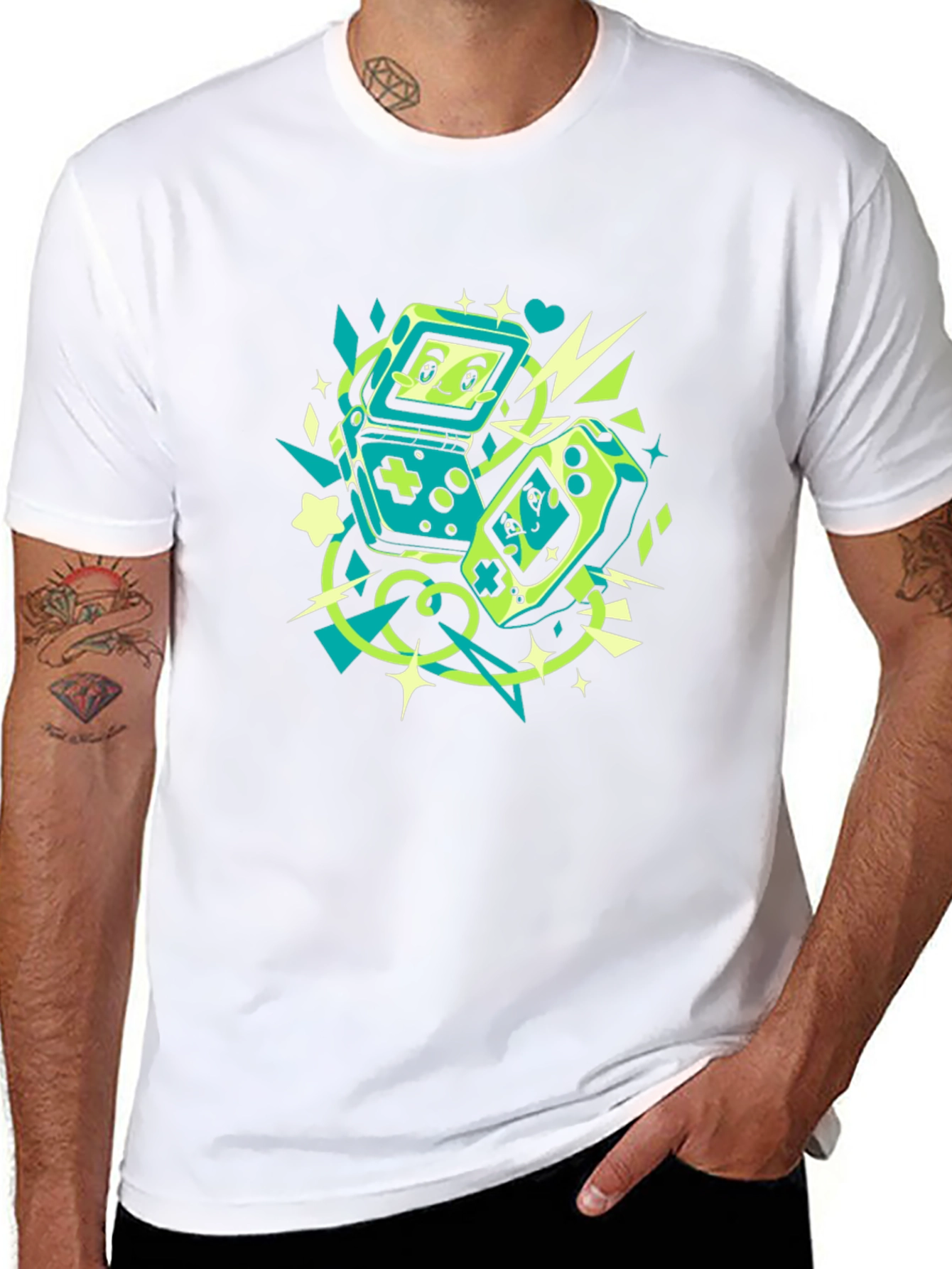 Retro Gaming Black T-Shirt