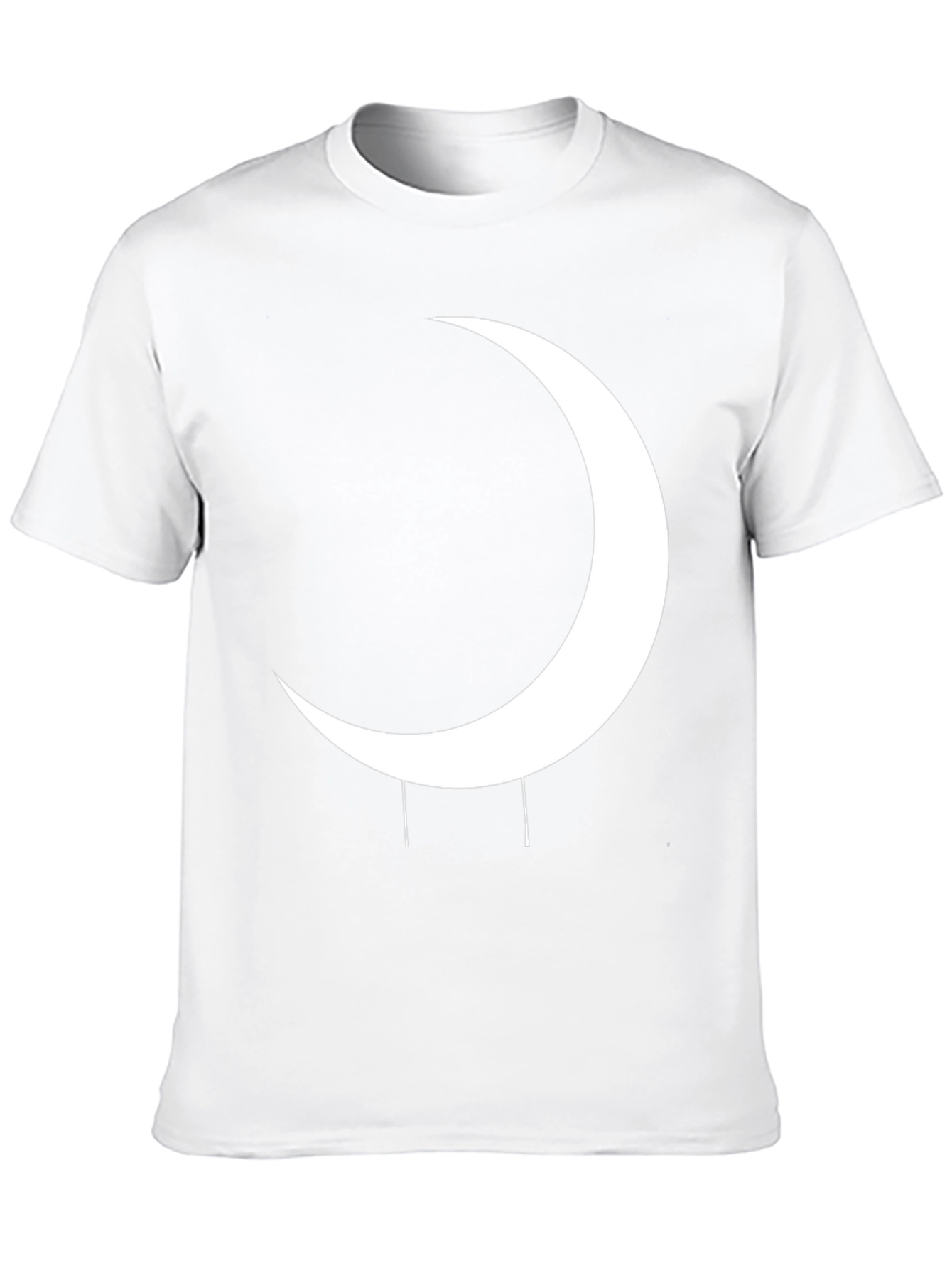 Crescent Moon Graphic Black T-Shirt