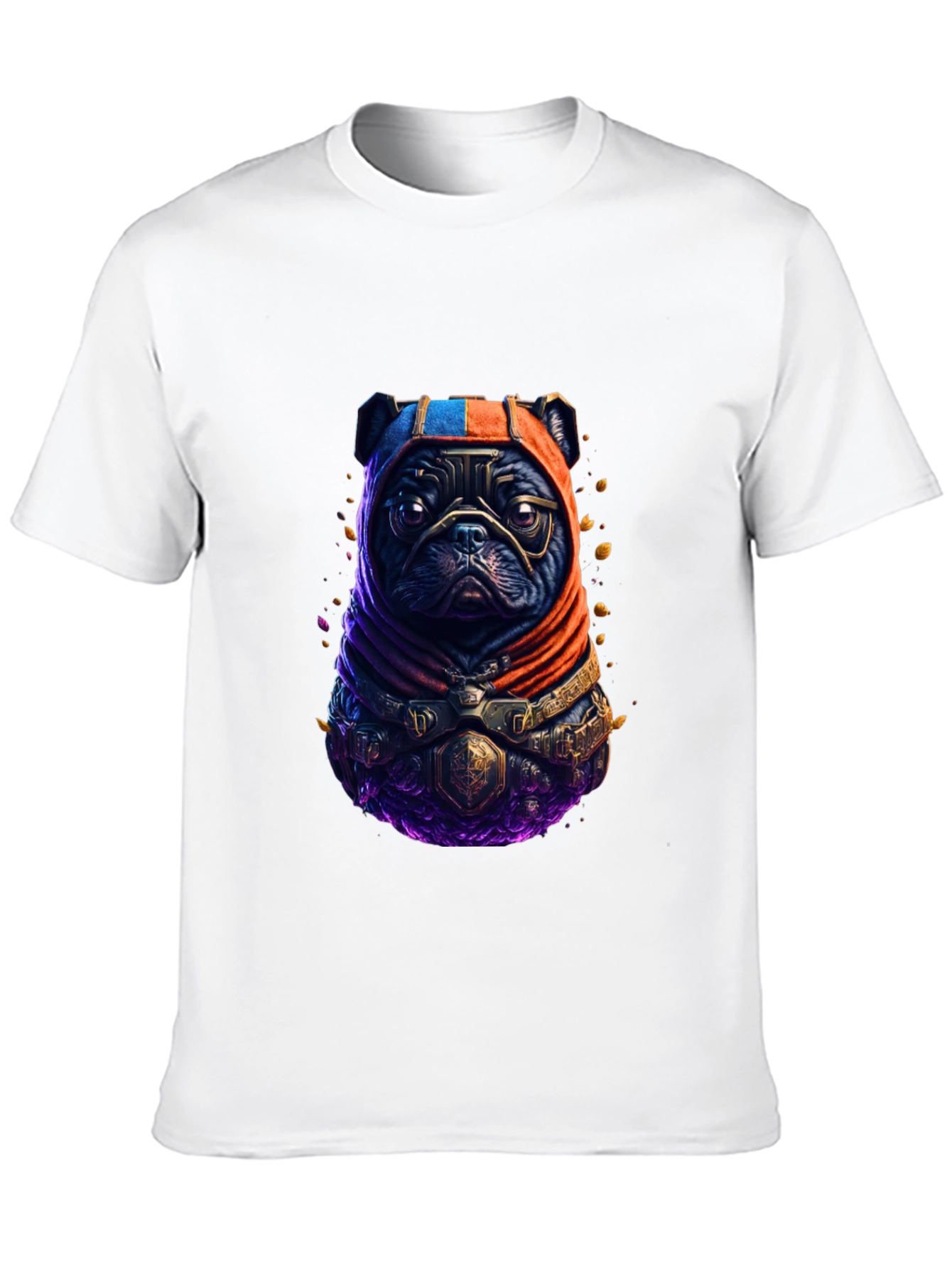 Armored Pug T-Shirt - Unique Graphic Tee