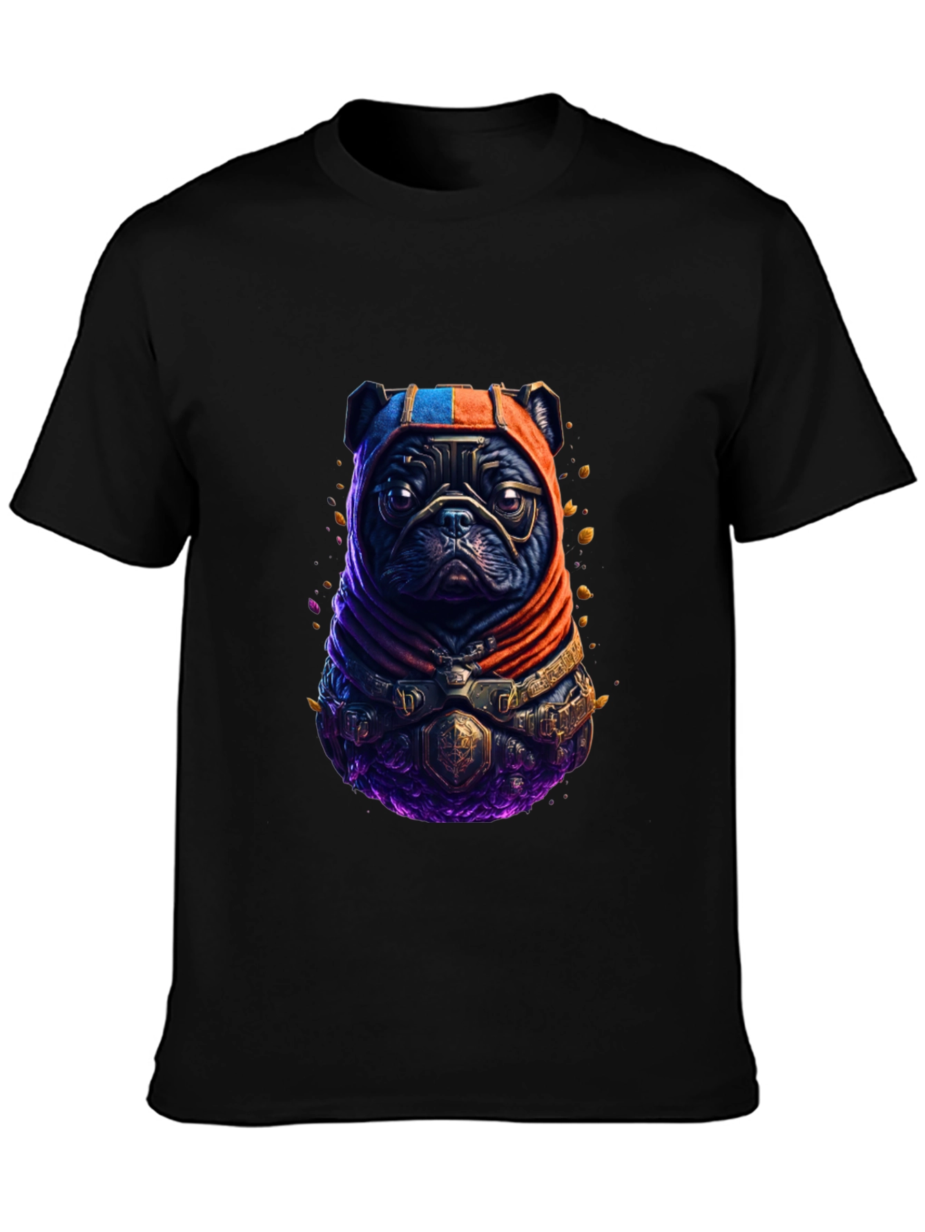Armored Pug T-Shirt - Unique Graphic Tee