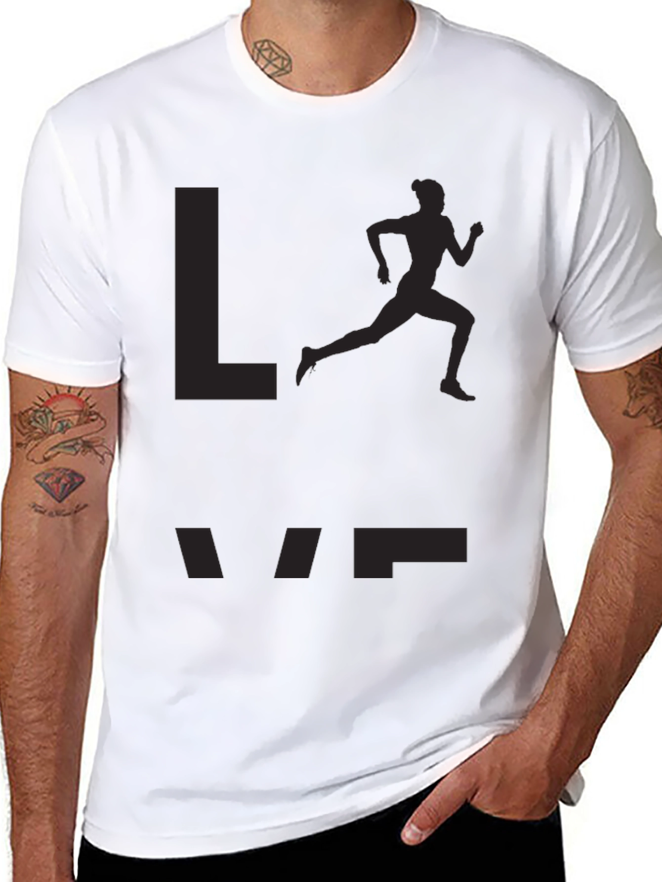 Love Running Graphic T-Shirt