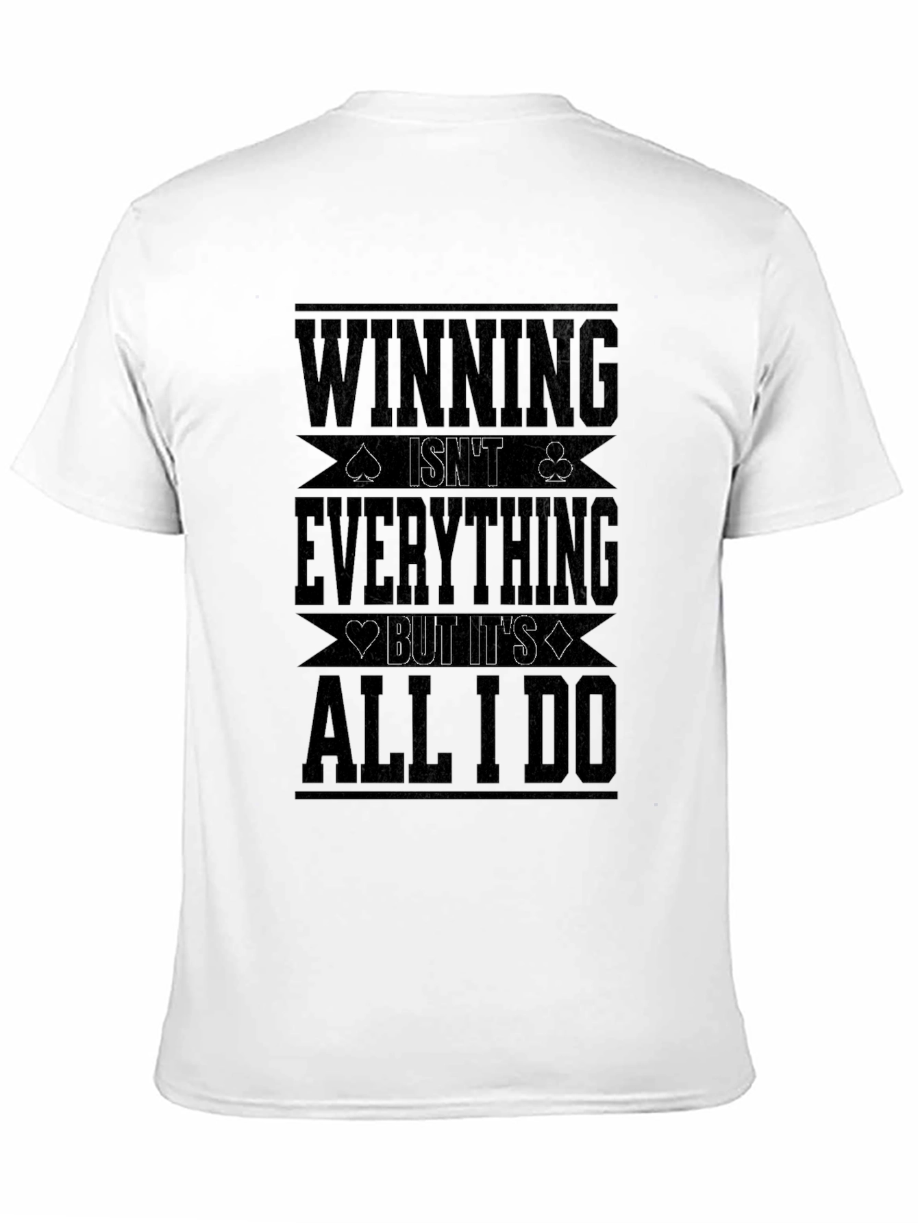 Winning Is All I Do Black Graphic Tee
