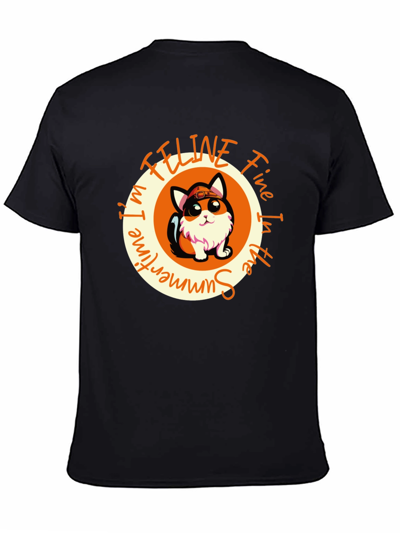 Feline Fine in the Summertime Graphic Tee