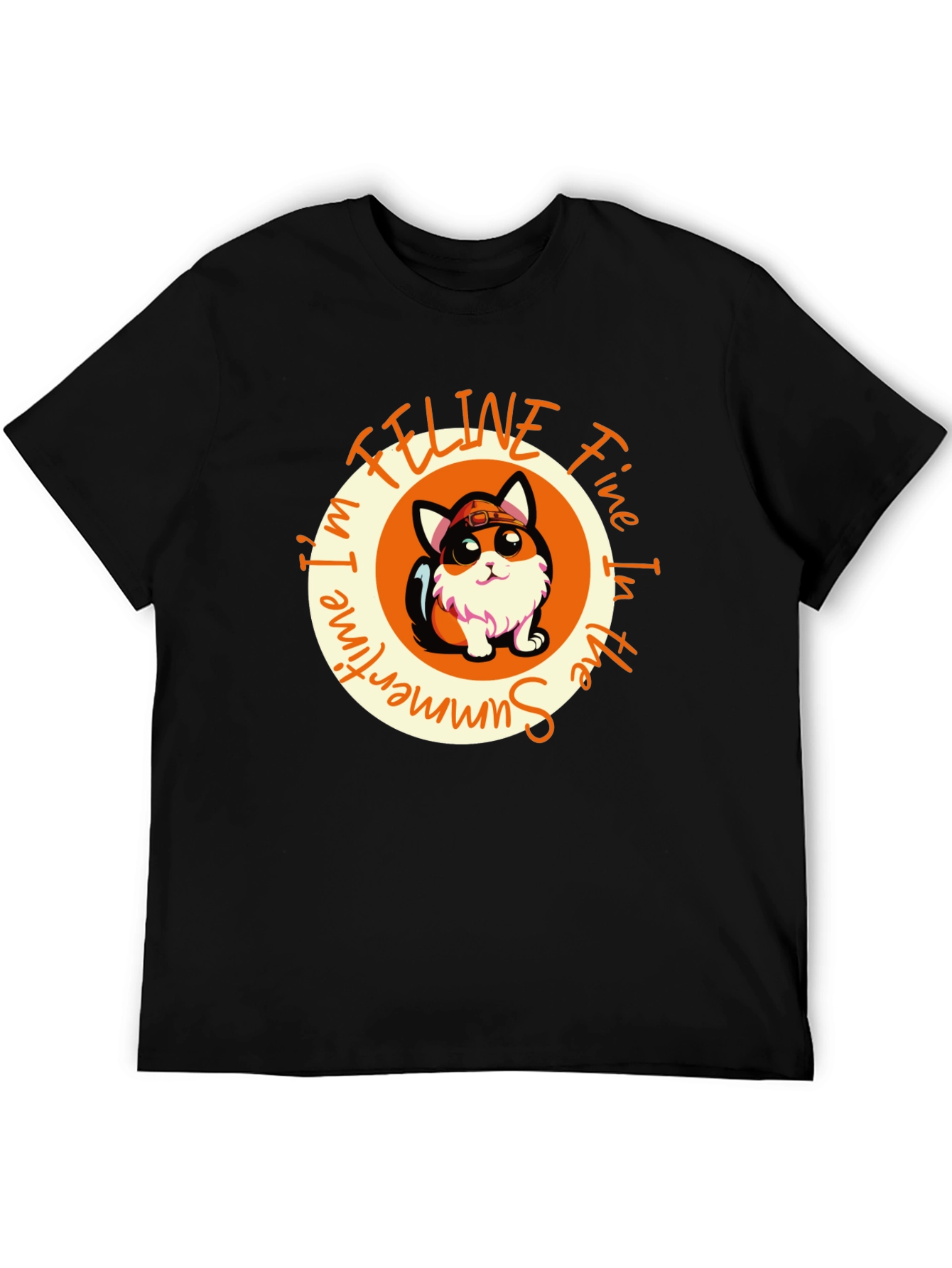 Feline Fine in the Summertime Graphic Tee