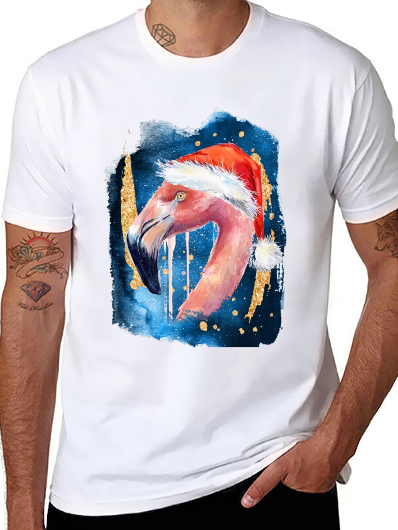 Festive Flamingo T-Shirt