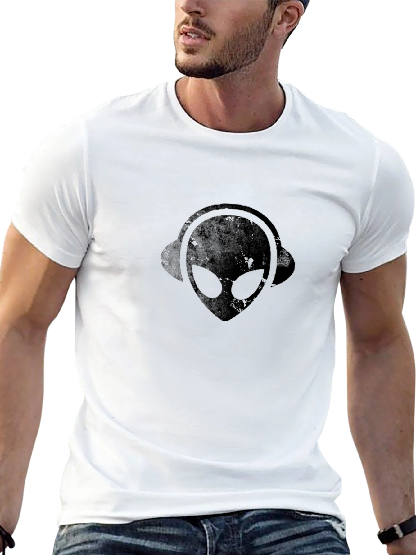 Alien Headphone Graphic Tee