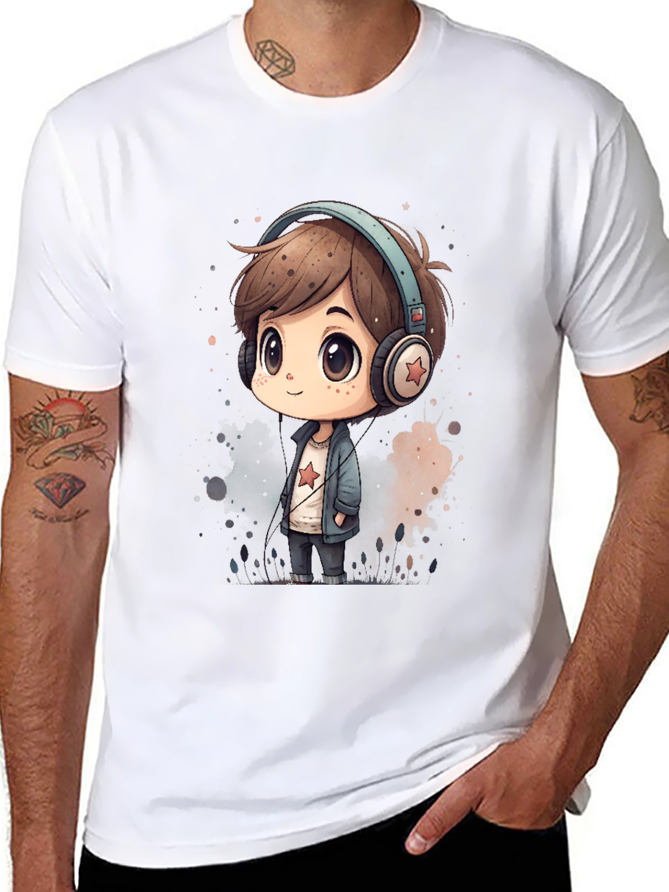 Cartoon Boy T-Shirt - Cool Graphic Tee